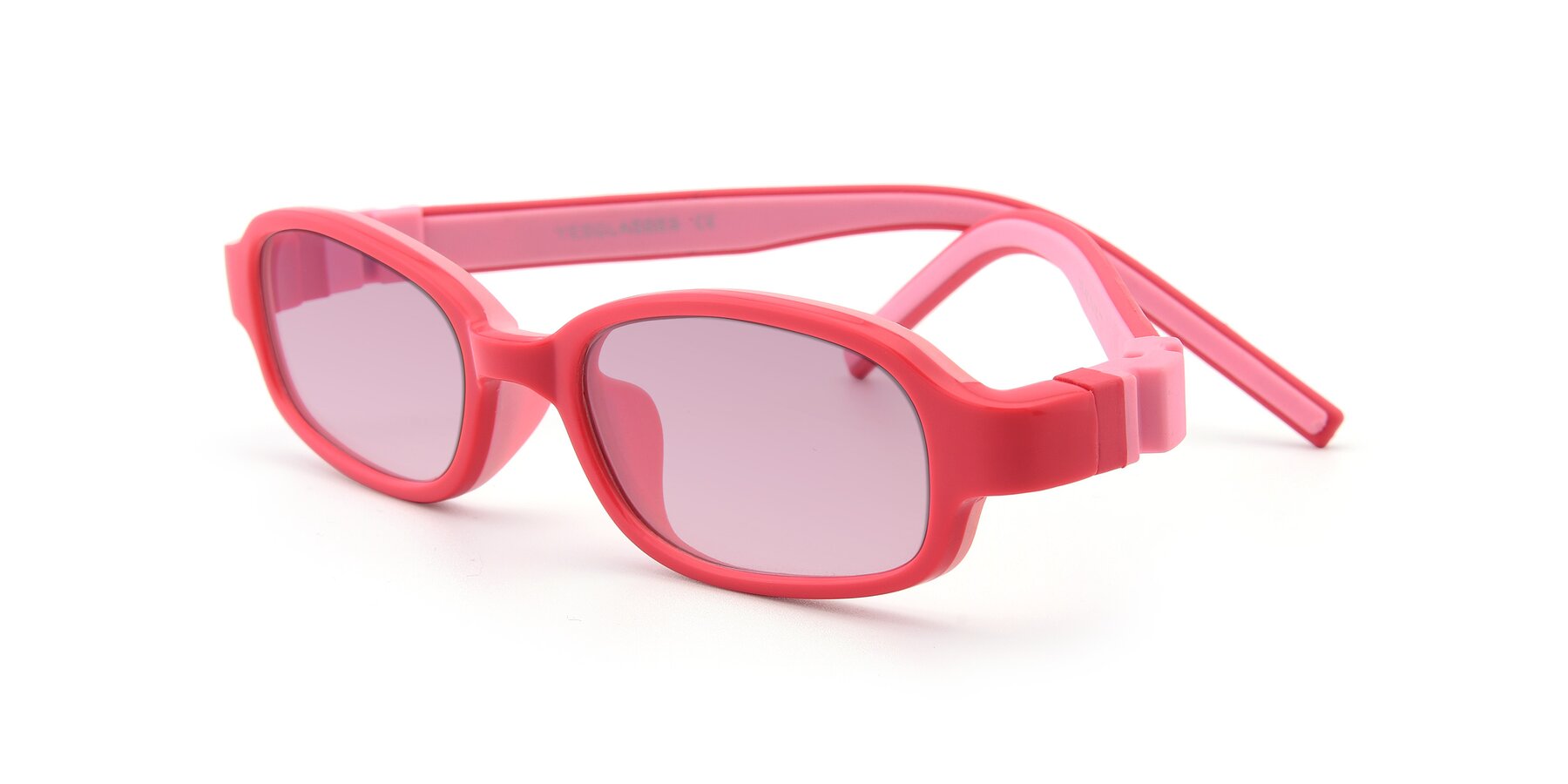 Angle of 515 in Red-Pink with Light Wine Tinted Lenses