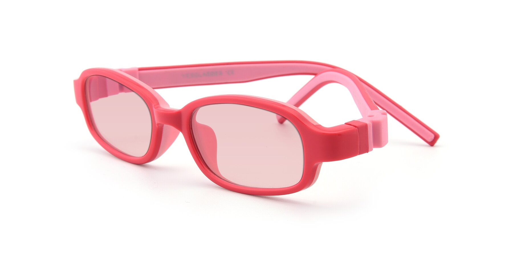 Angle of 515 in Red-Pink with Light Garnet Tinted Lenses