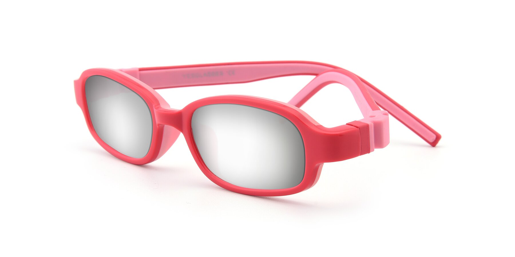 Angle of 515 in Red-Pink with Silver Mirrored Lenses