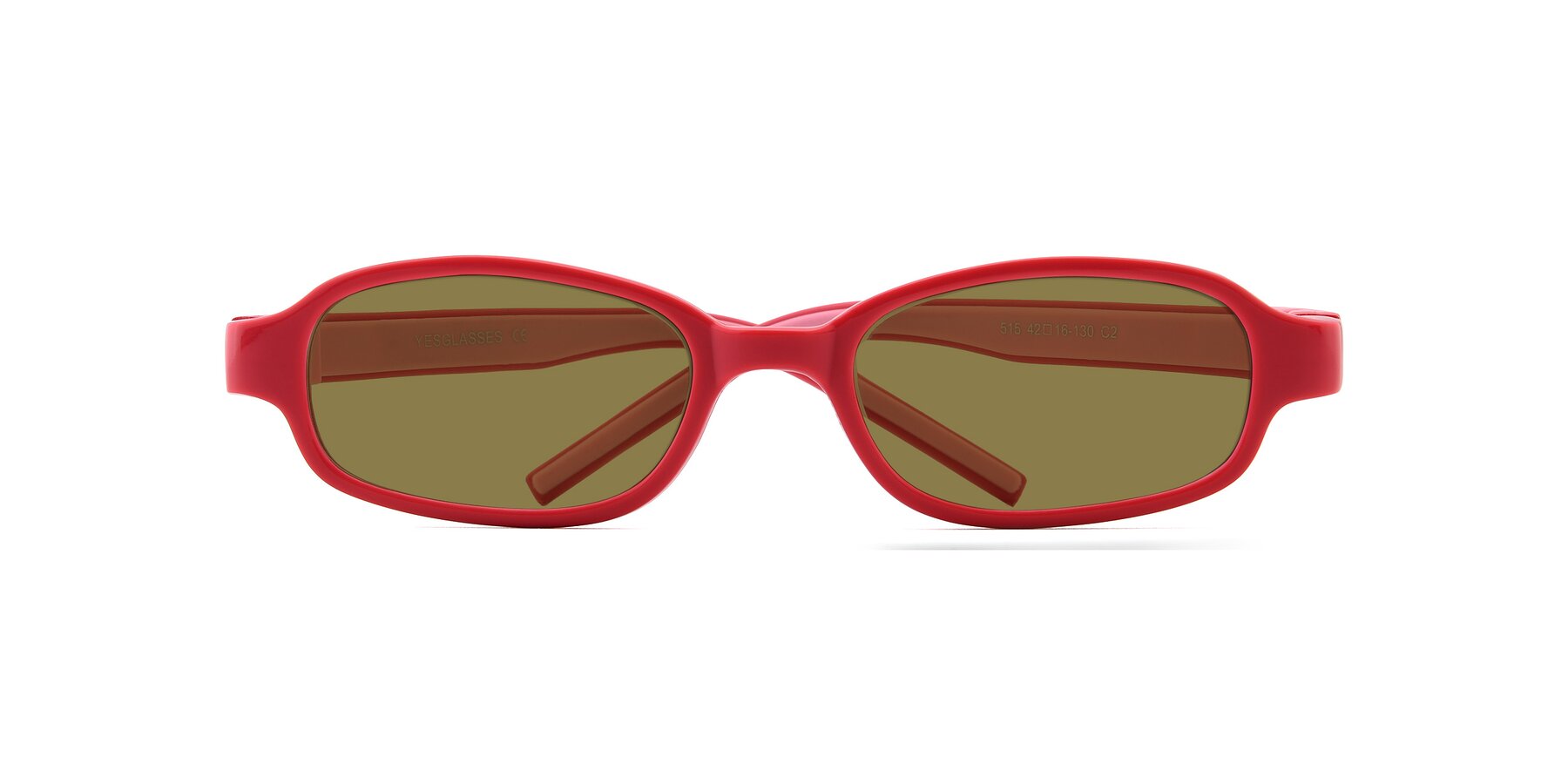Folded Front of 515 in Red-Pink with Brown Polarized Lenses