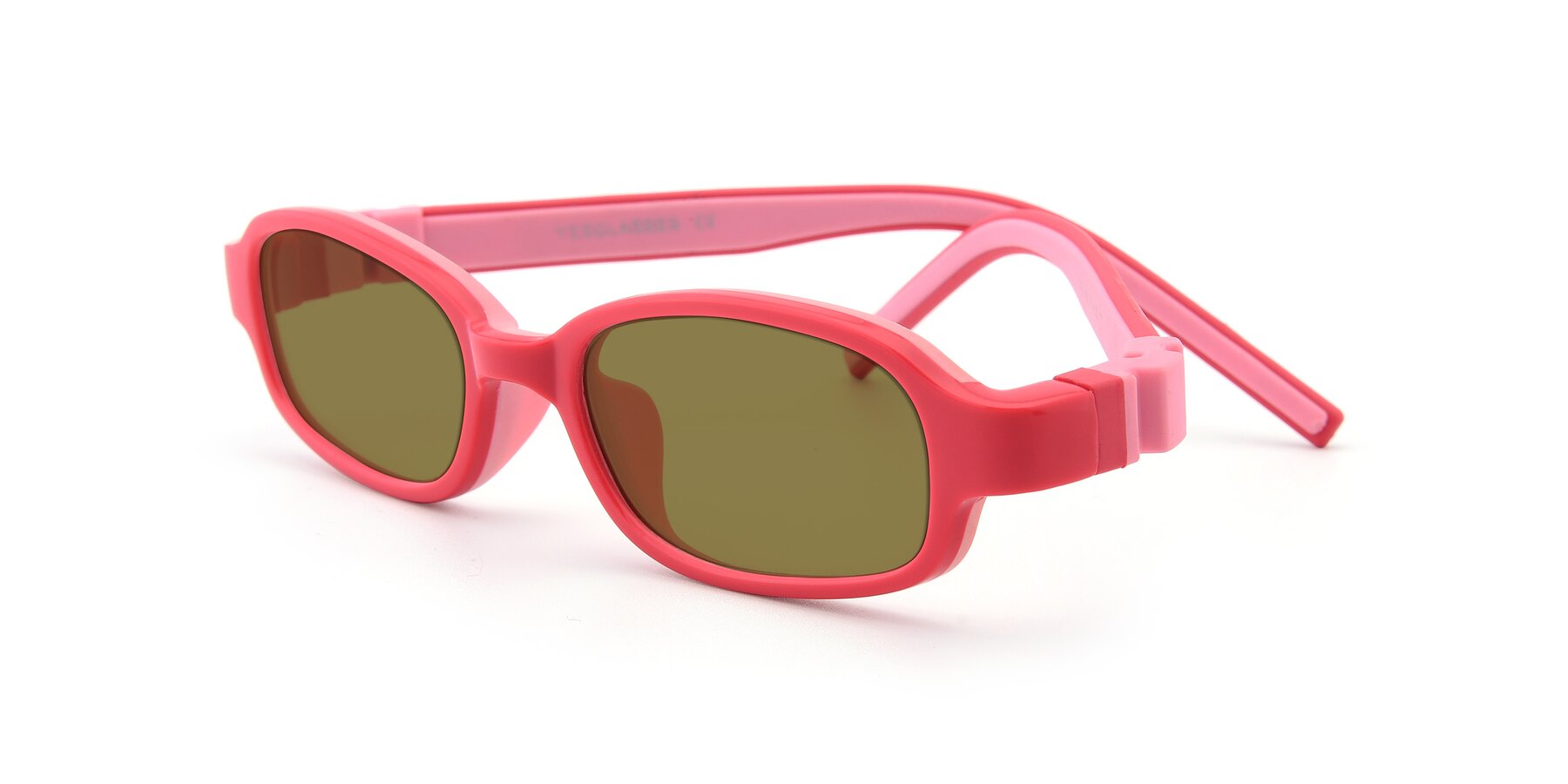 Angle of 515 in Red-Pink with Brown Polarized Lenses