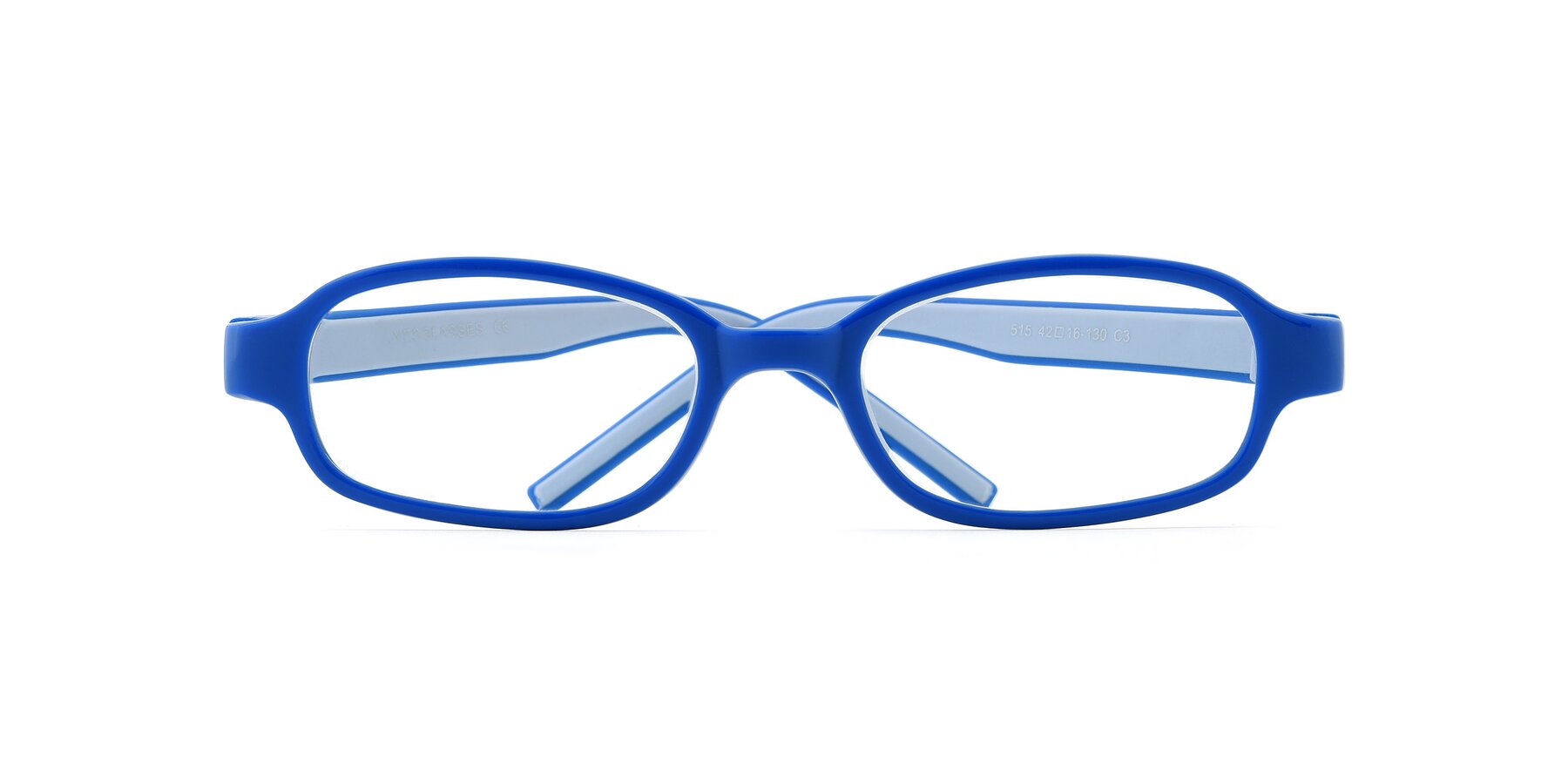 Folded Front of 515 in Blue-Gray with Clear Blue Light Blocking Lenses