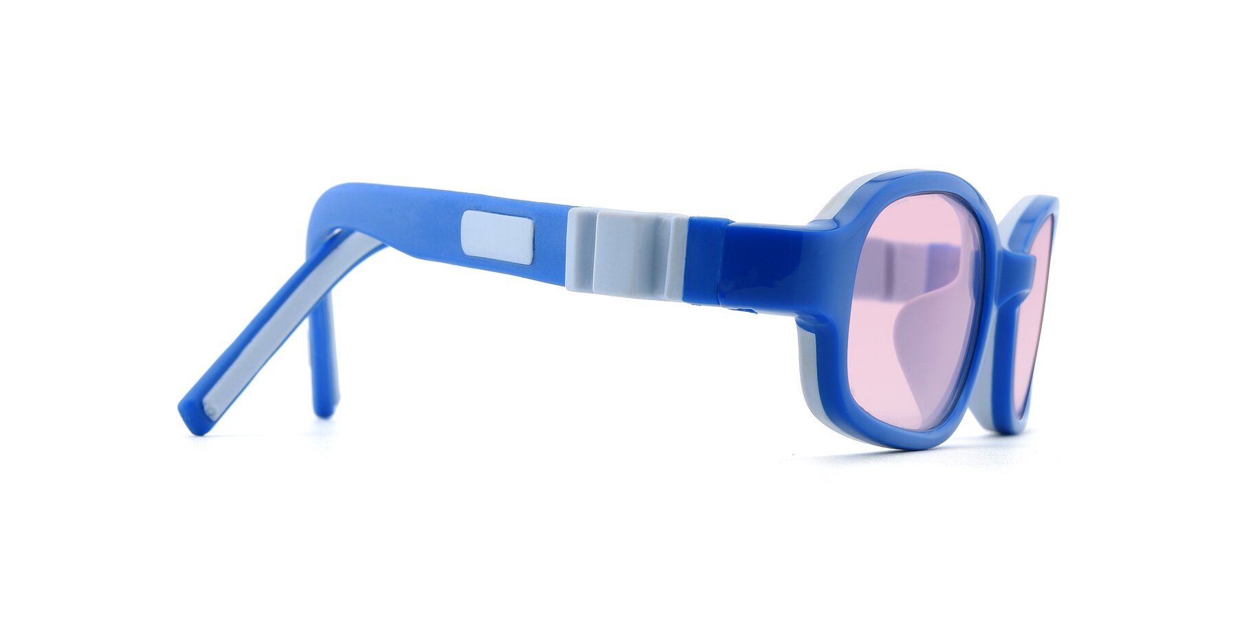 Side of 515 in Blue-Gray with Light Pink Tinted Lenses