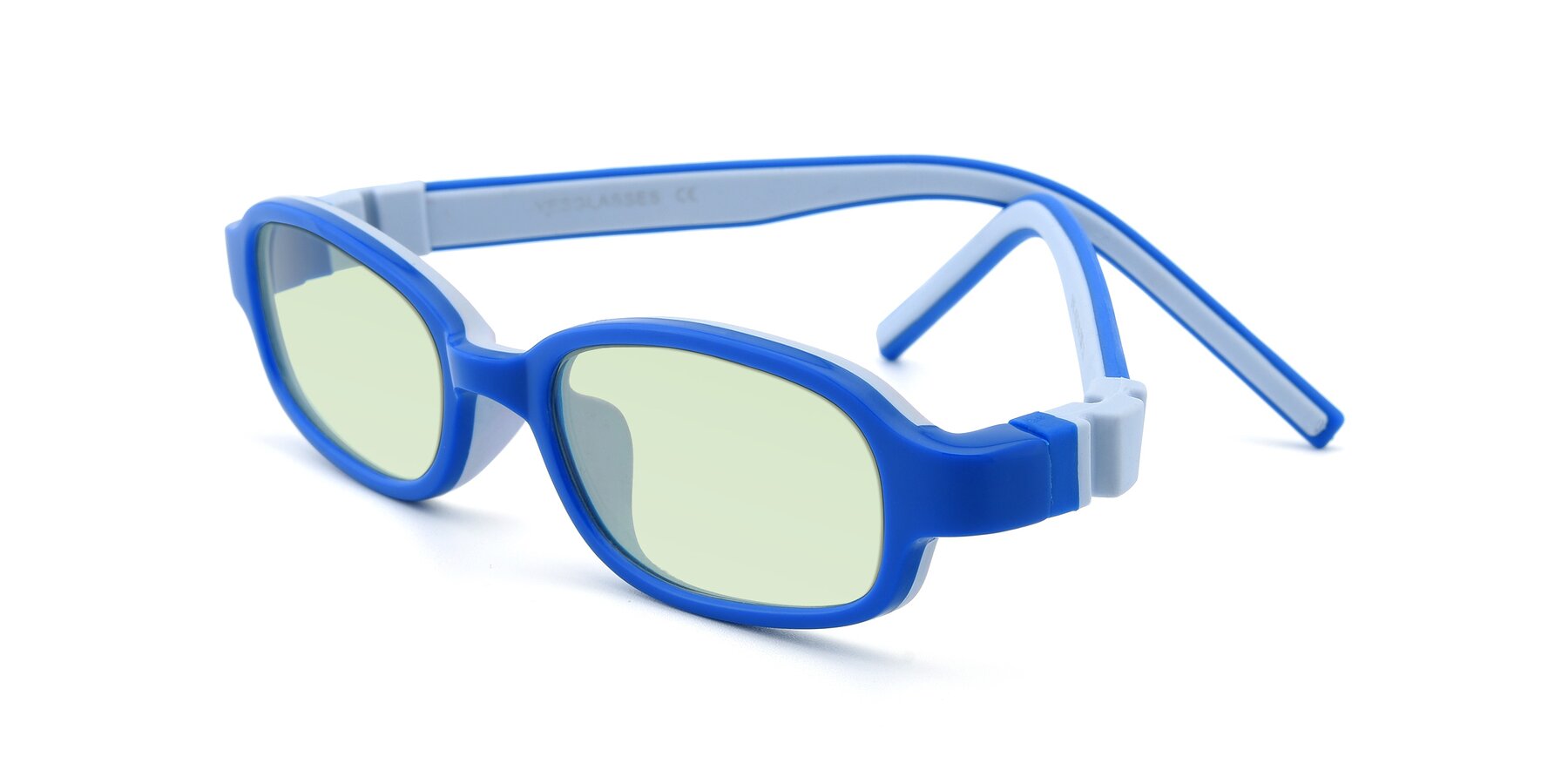 Angle of 515 in Blue-Gray with Light Green Tinted Lenses
