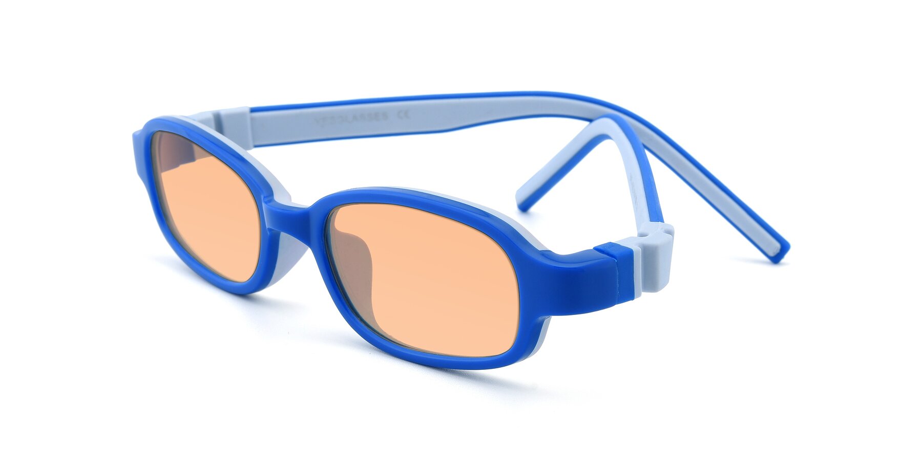 Angle of 515 in Blue-Gray with Light Orange Tinted Lenses