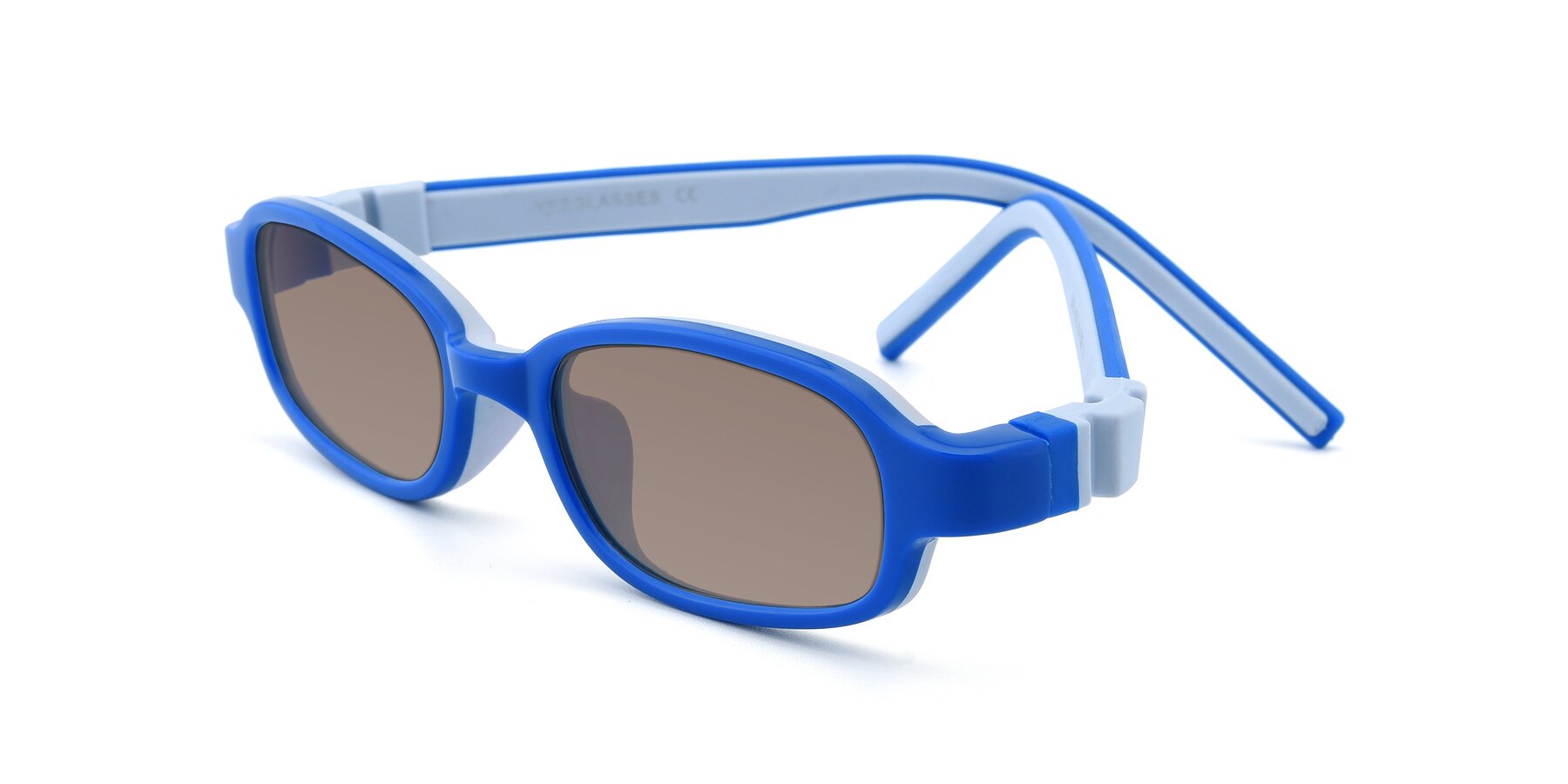 Angle of 515 in Blue-Gray with Medium Brown Tinted Lenses