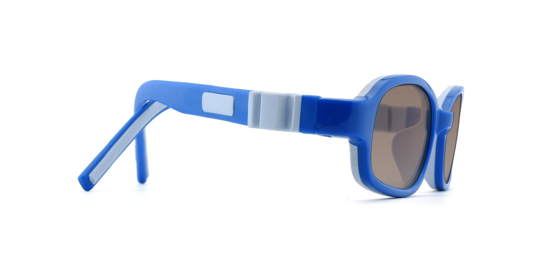 Side of 515 in Blue-Gray with Medium Brown Tinted Lenses