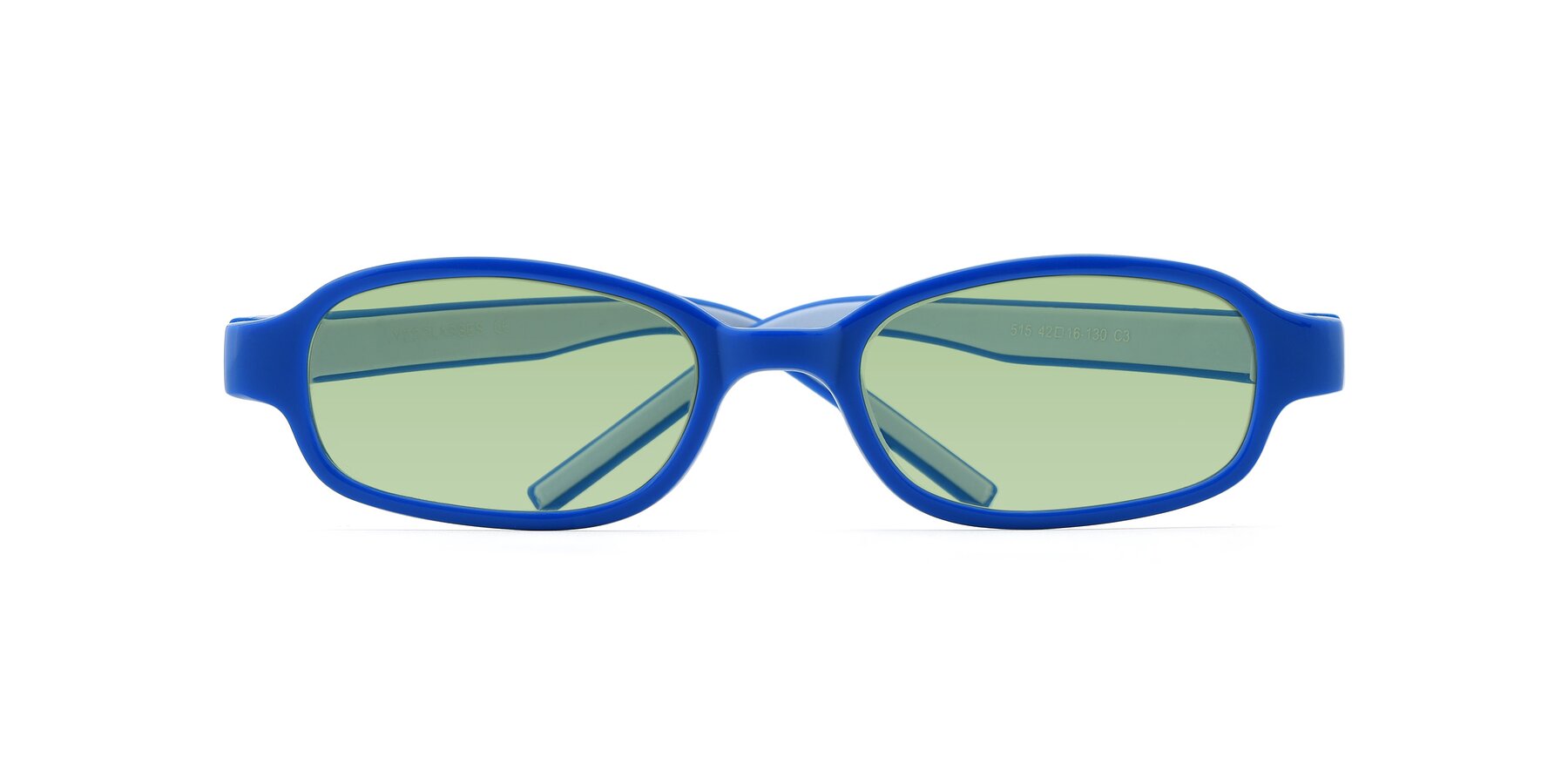 Folded Front of 515 in Blue-Gray with Medium Green Tinted Lenses