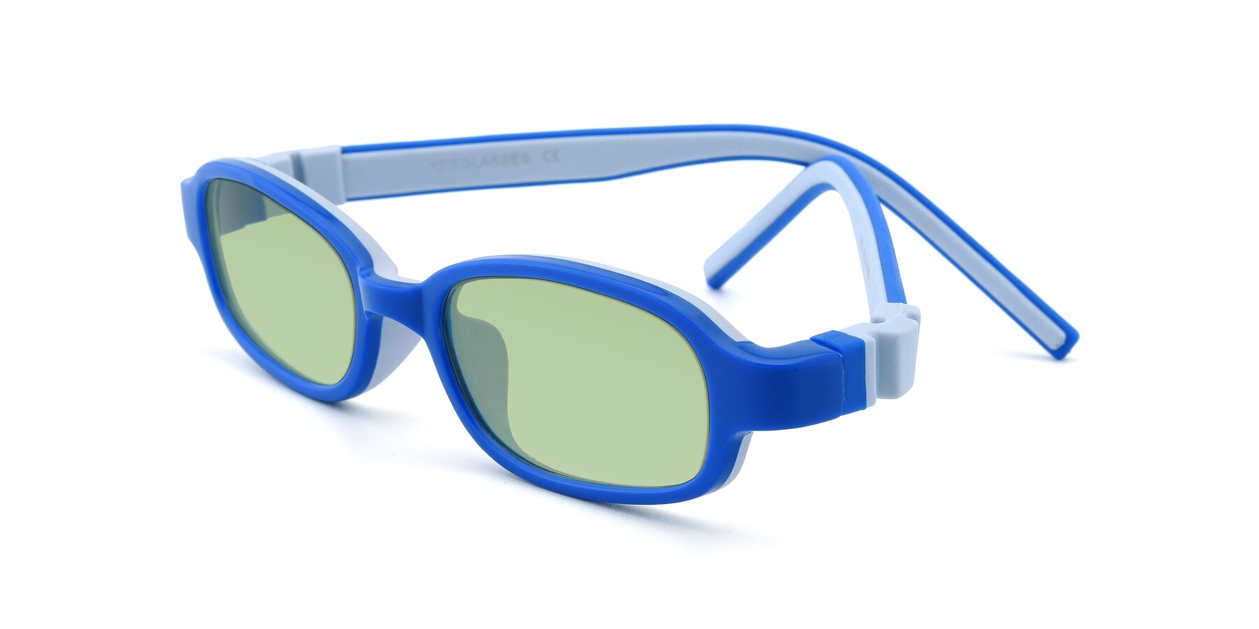 Angle of 515 in Blue-Gray with Medium Green Tinted Lenses
