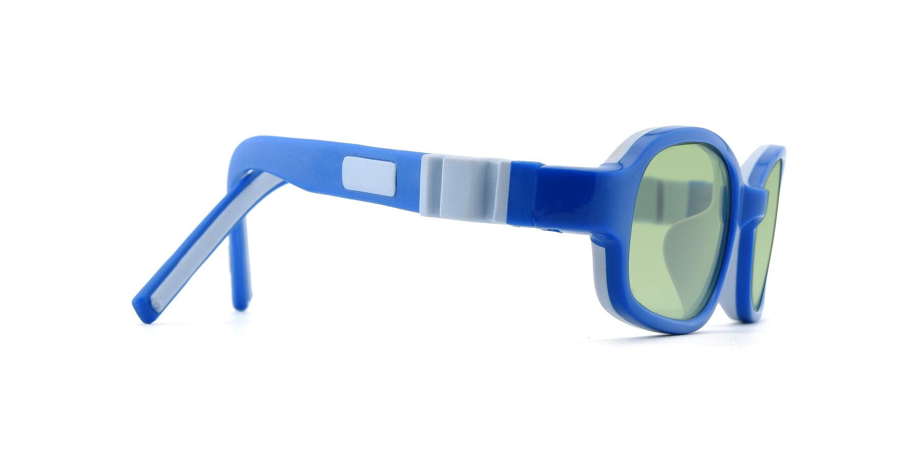 Side of 515 in Blue-Gray with Medium Green Tinted Lenses