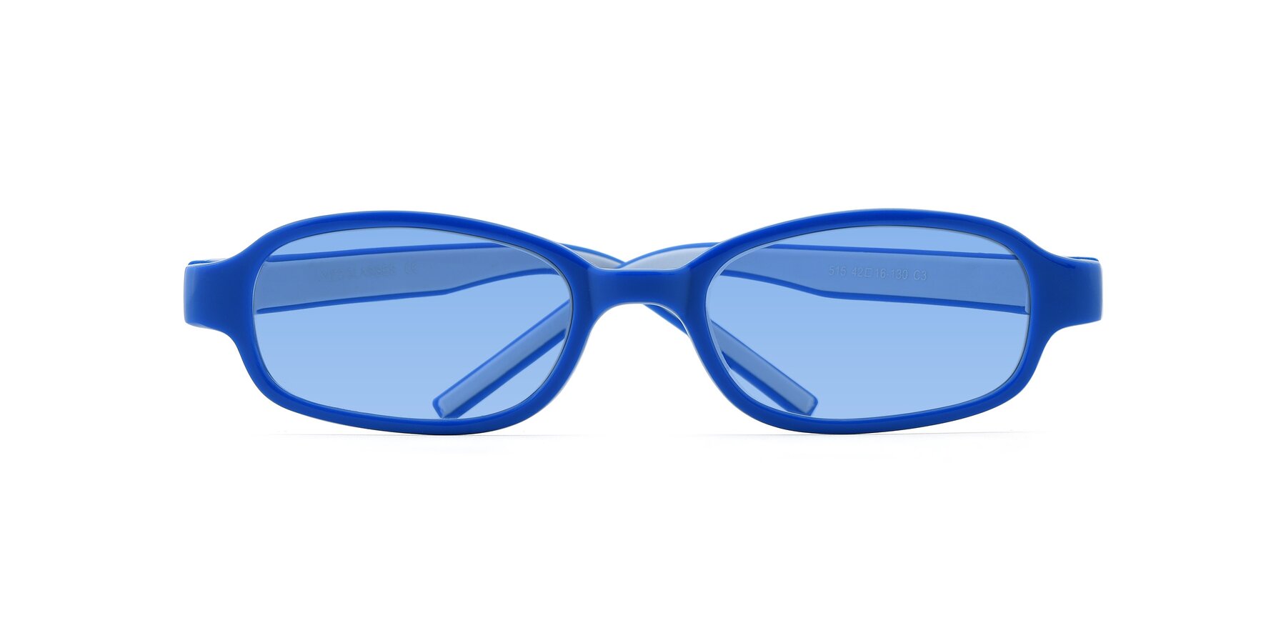 Folded Front of 515 in Blue-Gray with Medium Blue Tinted Lenses