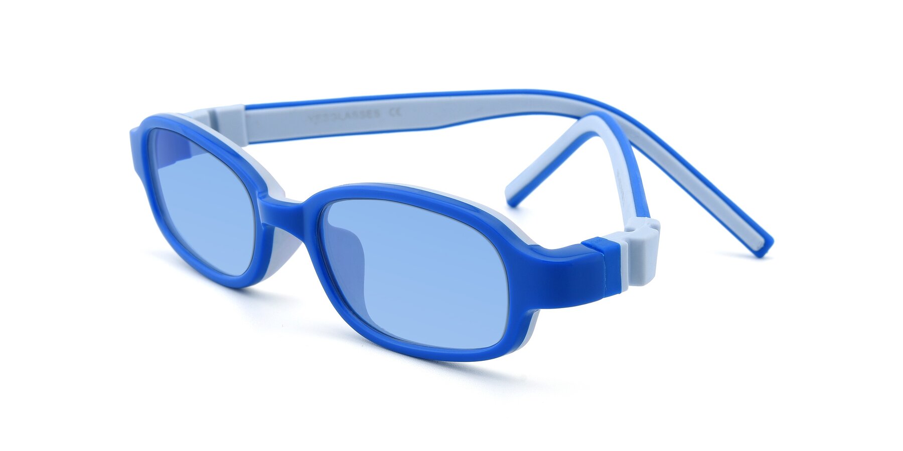 Angle of 515 in Blue-Gray with Medium Blue Tinted Lenses