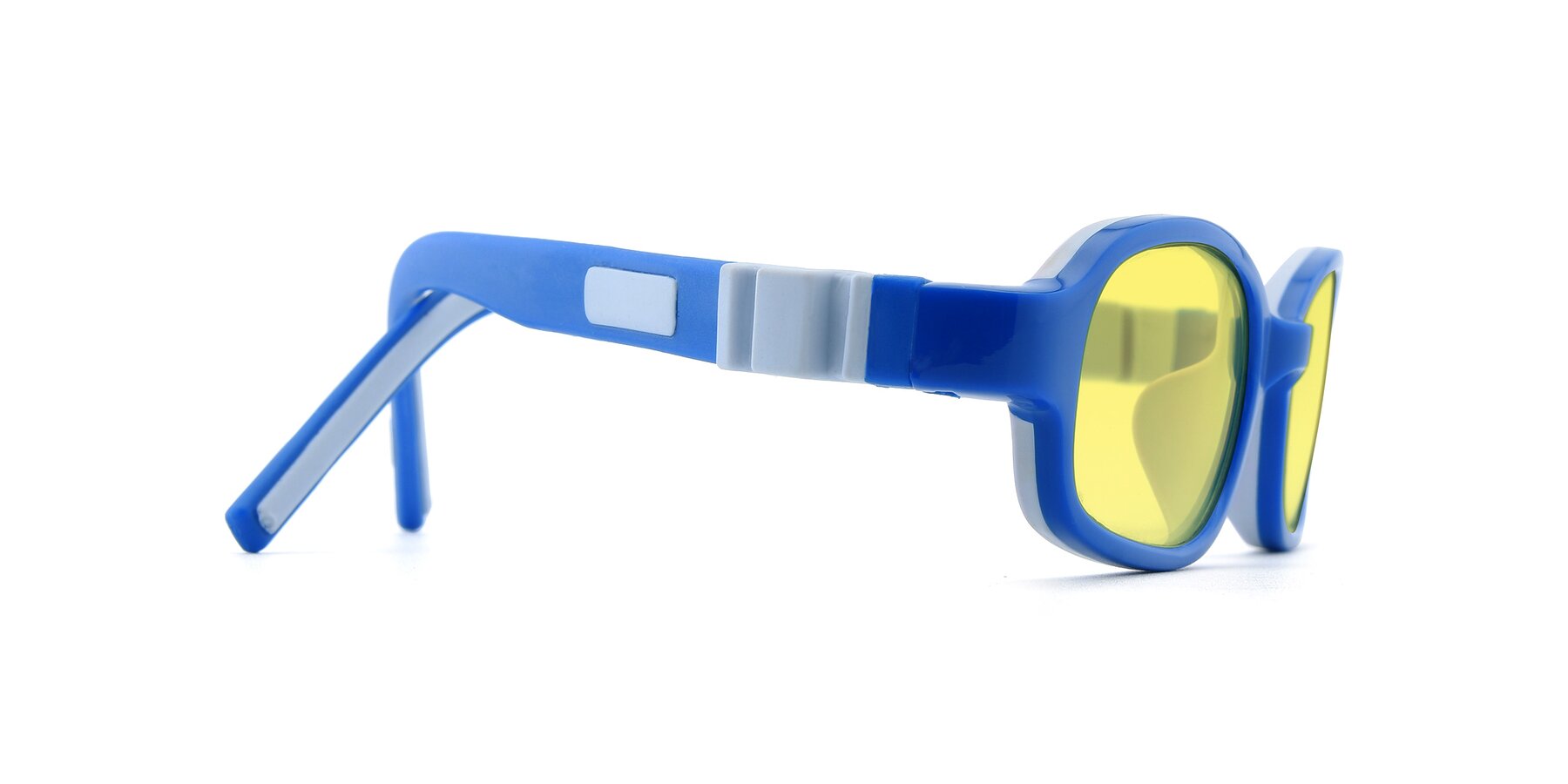 Side of 515 in Blue-Gray with Medium Yellow Tinted Lenses