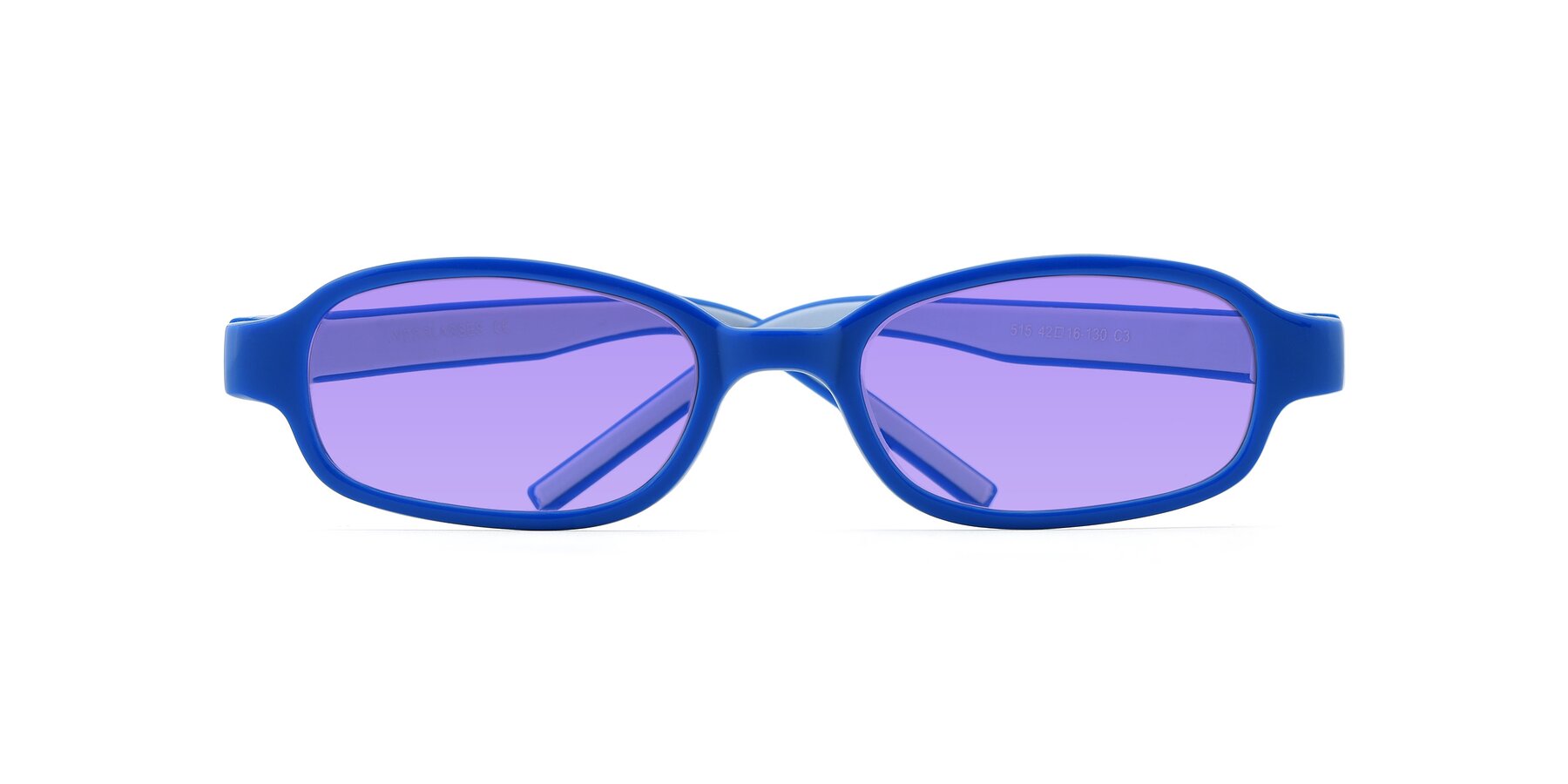 Folded Front of 515 in Blue-Gray with Medium Purple Tinted Lenses