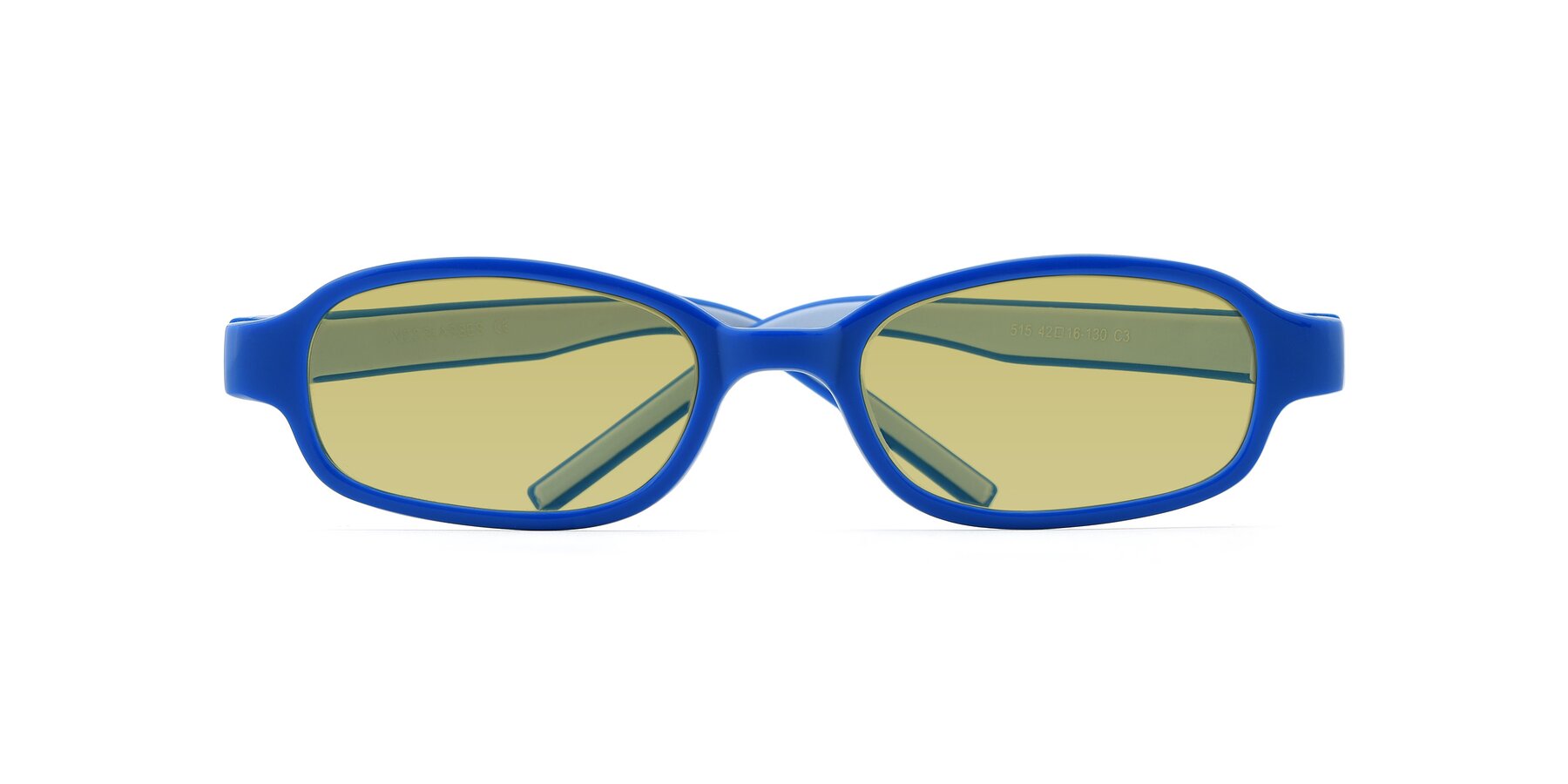 Folded Front of 515 in Blue-Gray with Medium Champagne Tinted Lenses