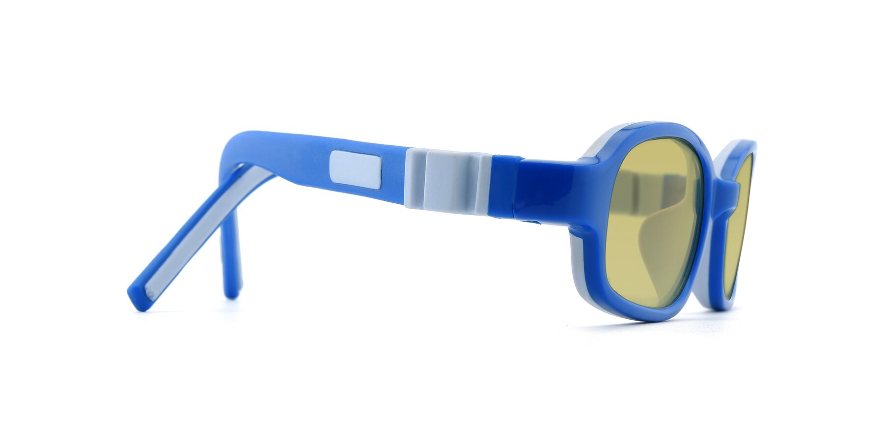 Side of 515 in Blue-Gray with Medium Champagne Tinted Lenses