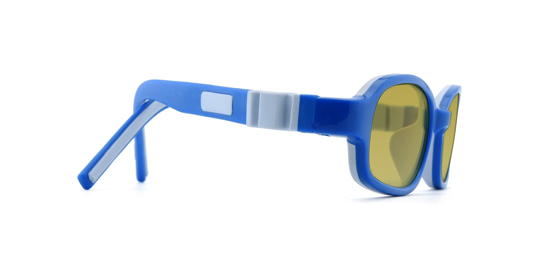 Side of 515 in Blue-Gray with Champagne Tinted Lenses