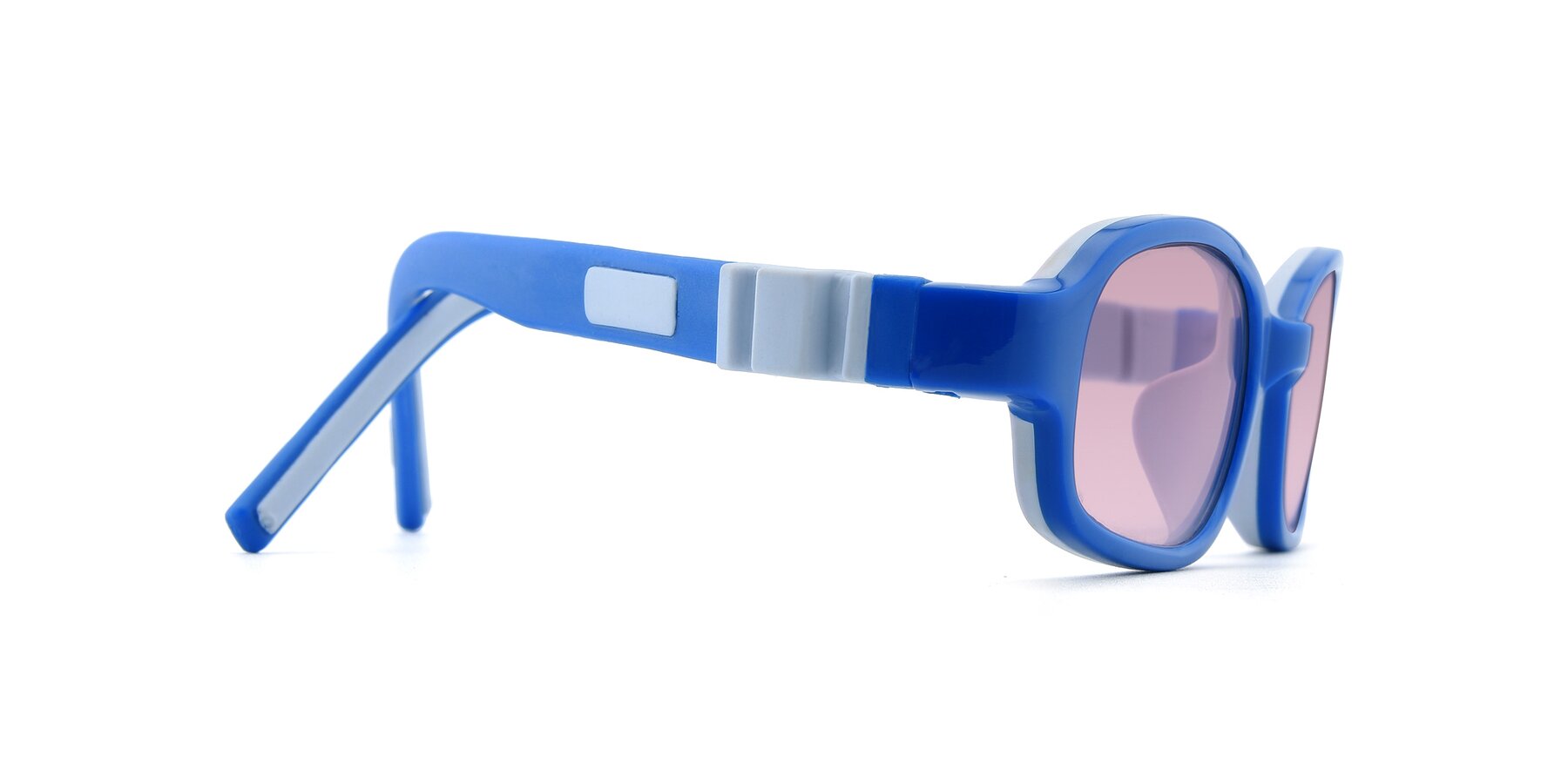 Side of 515 in Blue-Gray with Light Wine Tinted Lenses