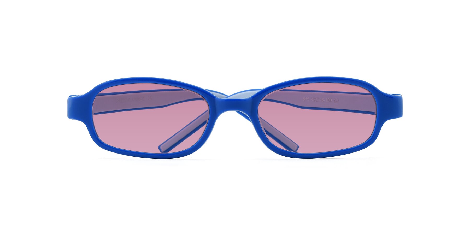 Folded Front of 515 in Blue-Gray with Medium Wine Tinted Lenses