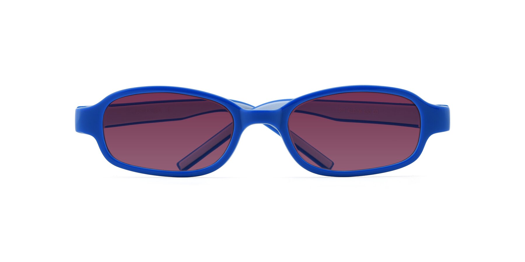 Folded Front of 515 in Blue-Gray with Wine Tinted Lenses