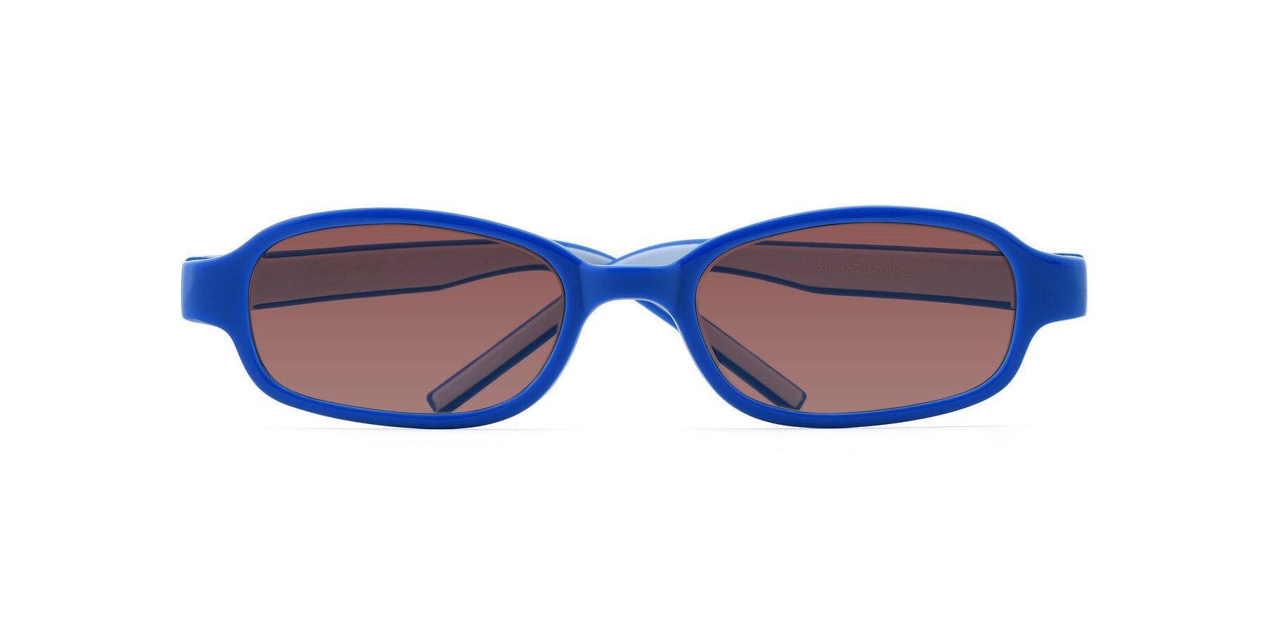 Folded Front of 515 in Blue-Gray with Garnet Tinted Lenses