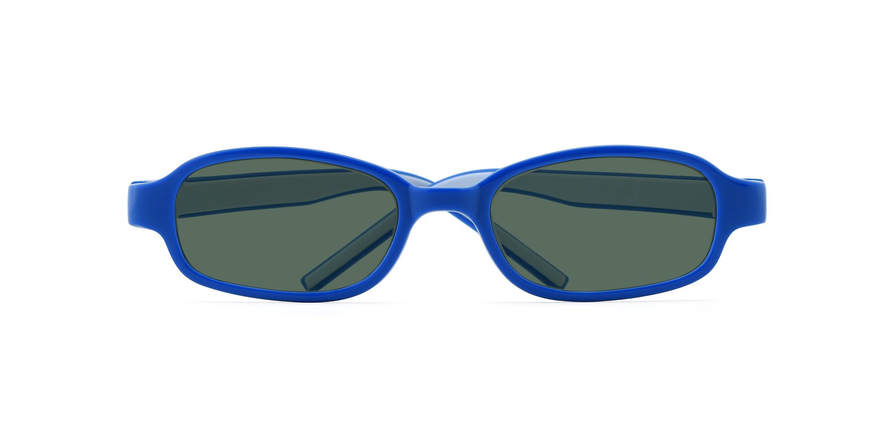 Folded Front of 515 in Blue-Gray with Green Polarized Lenses