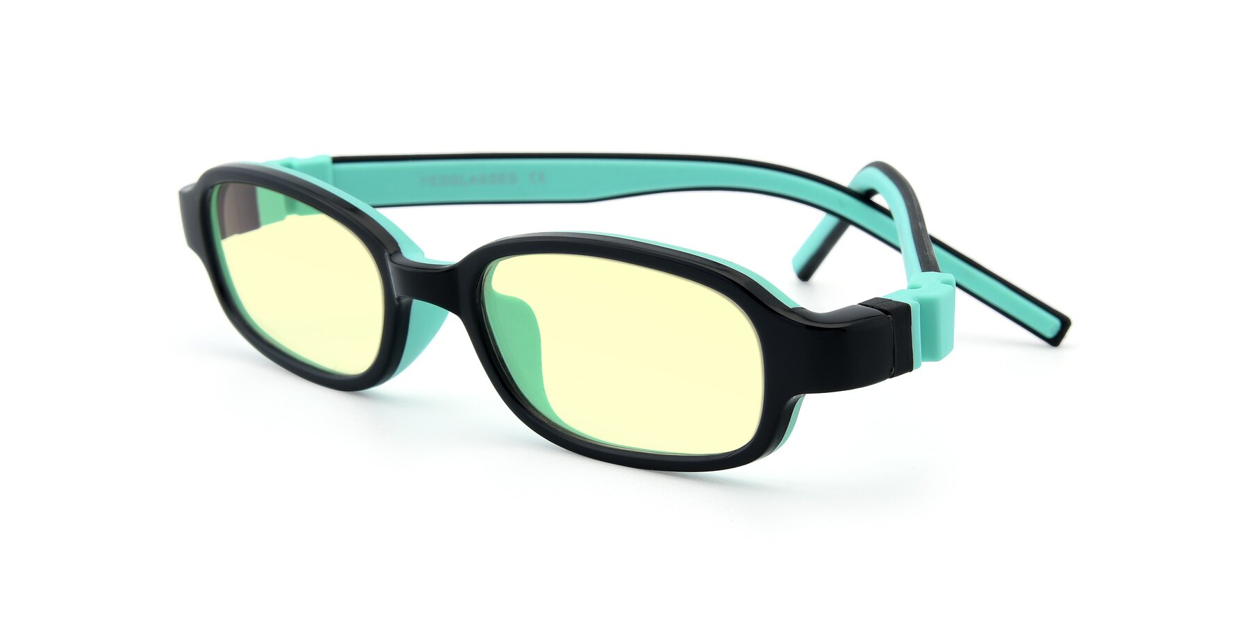 Angle of 515 in Black-Green with Light Yellow Tinted Lenses