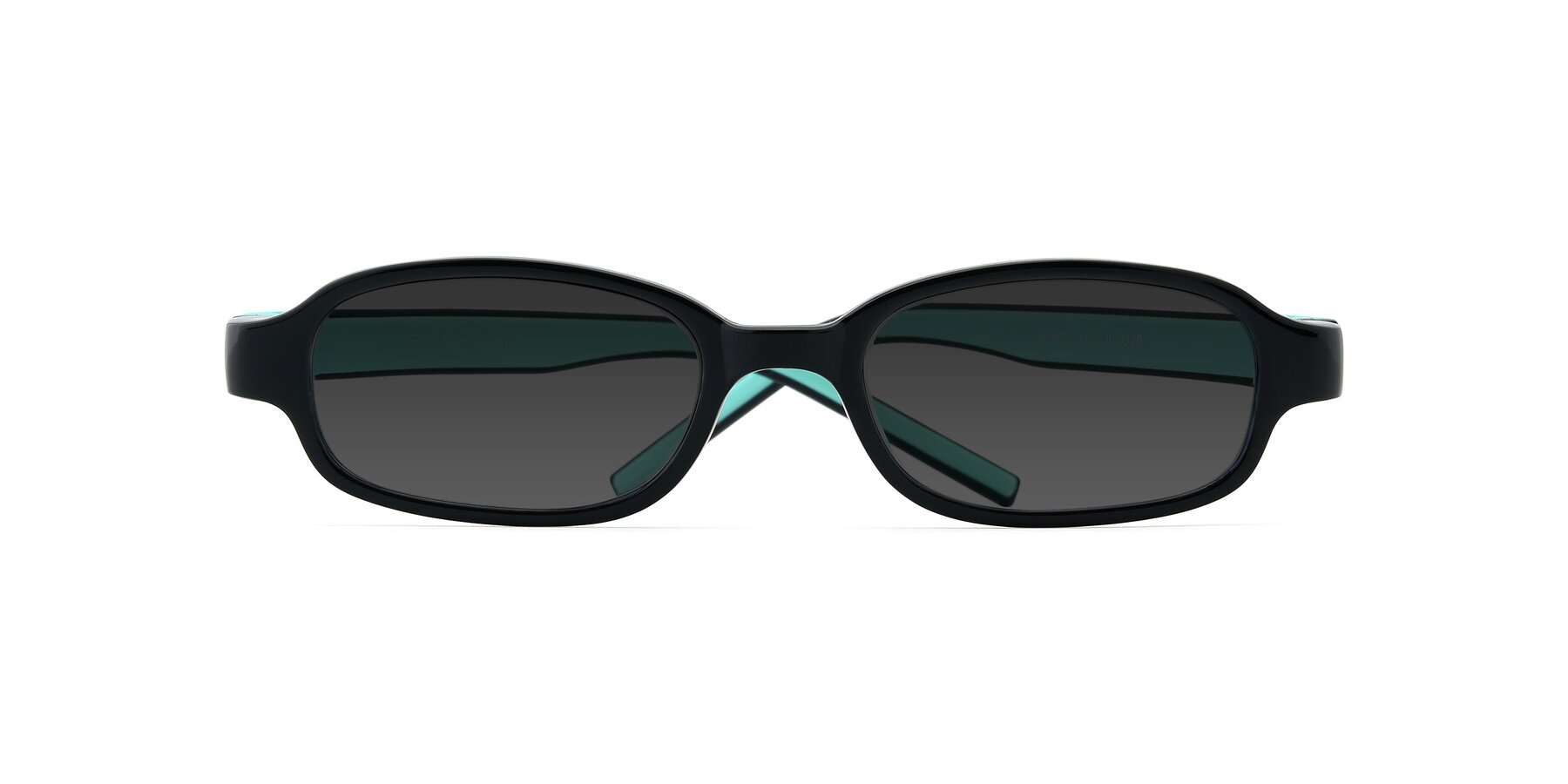 Folded Front of 515 in Black-Green with Gray Tinted Lenses