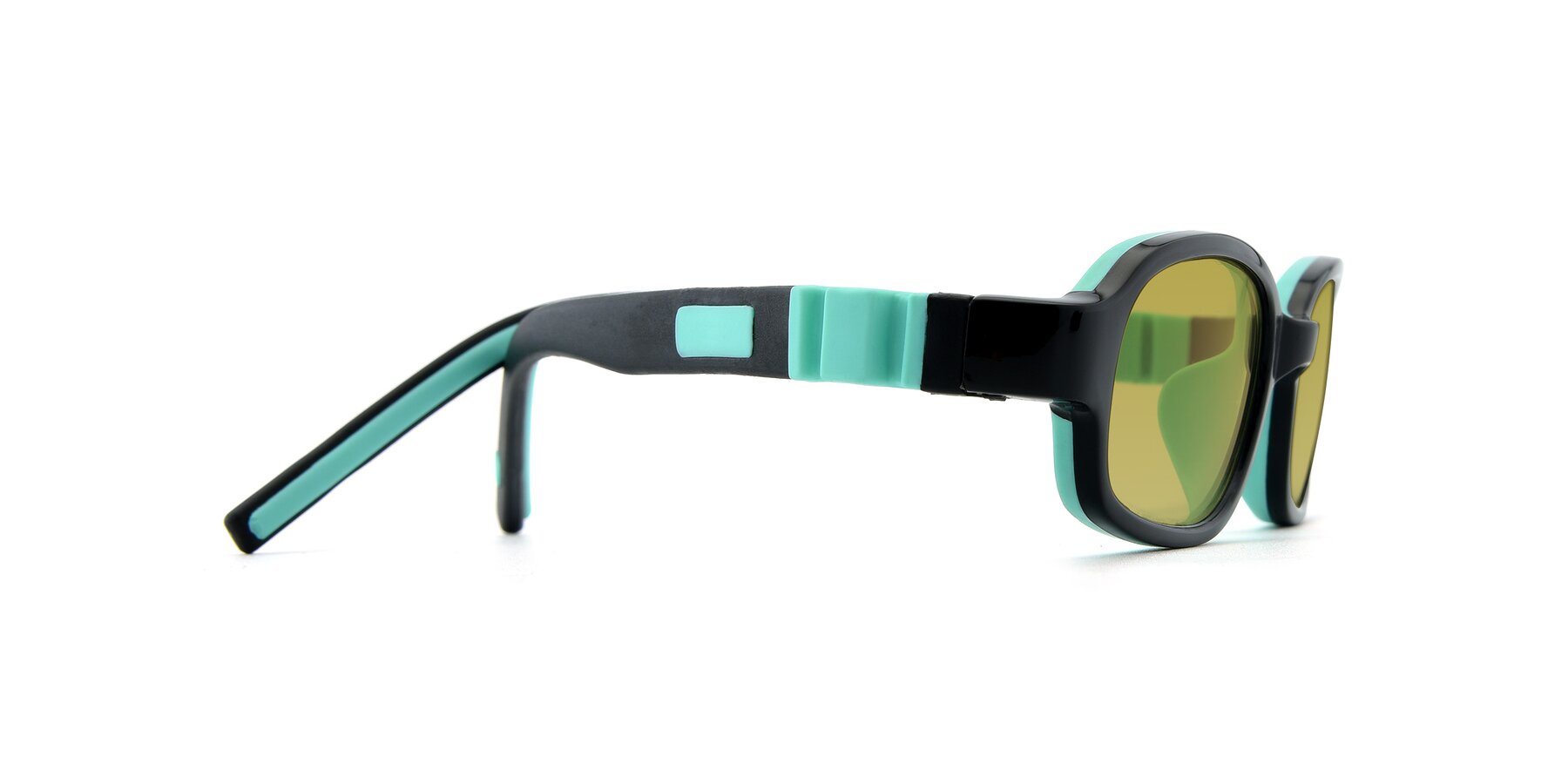 Side of 515 in Black-Green with Champagne Tinted Lenses