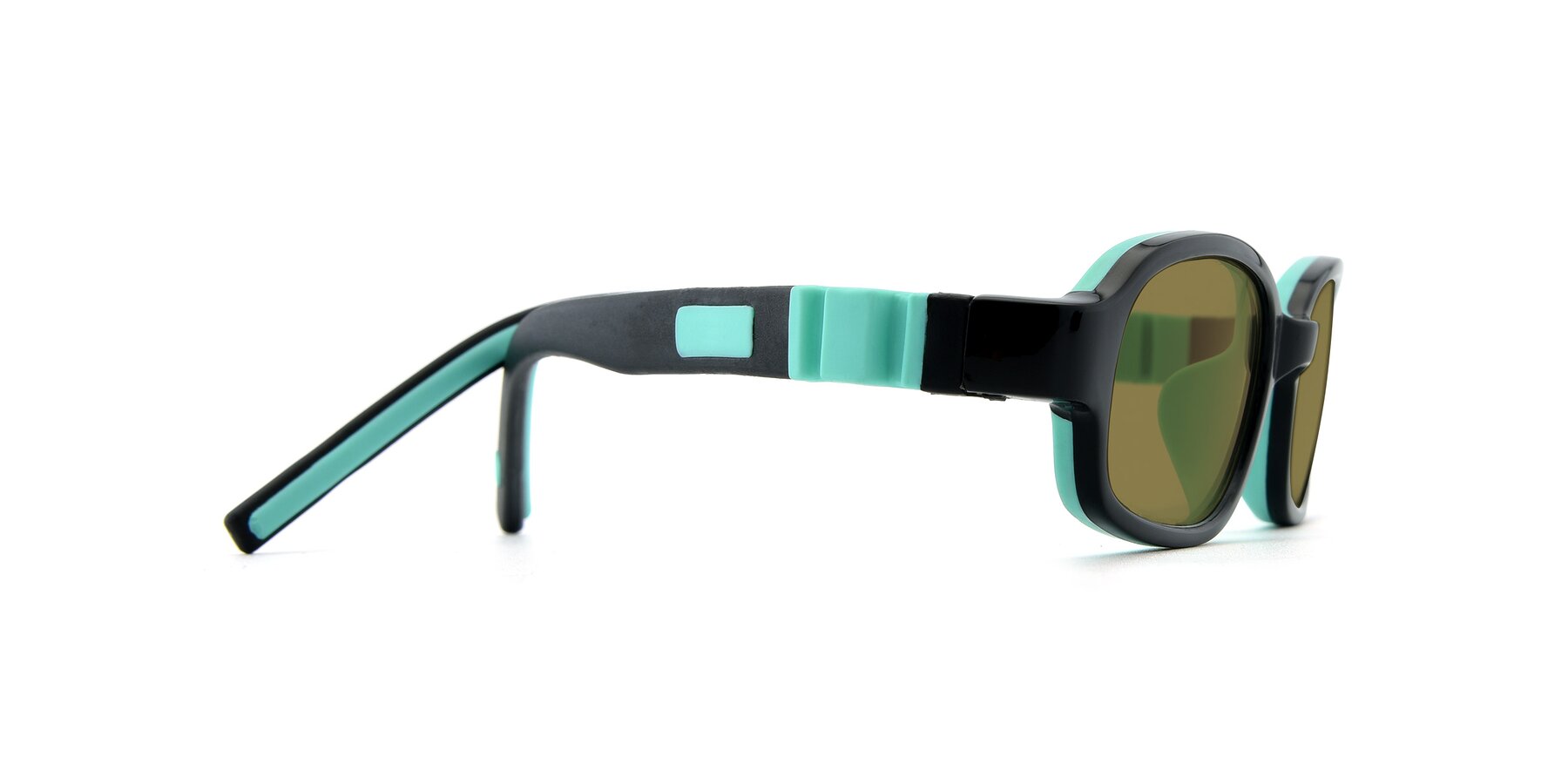 Side of 515 in Black-Green with Brown Polarized Lenses
