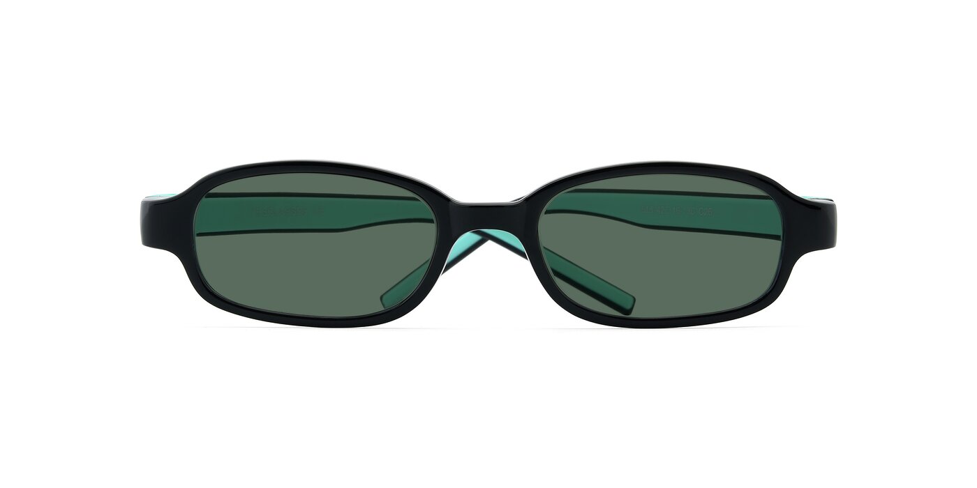 515 - Black / Green Polarized Sunglasses