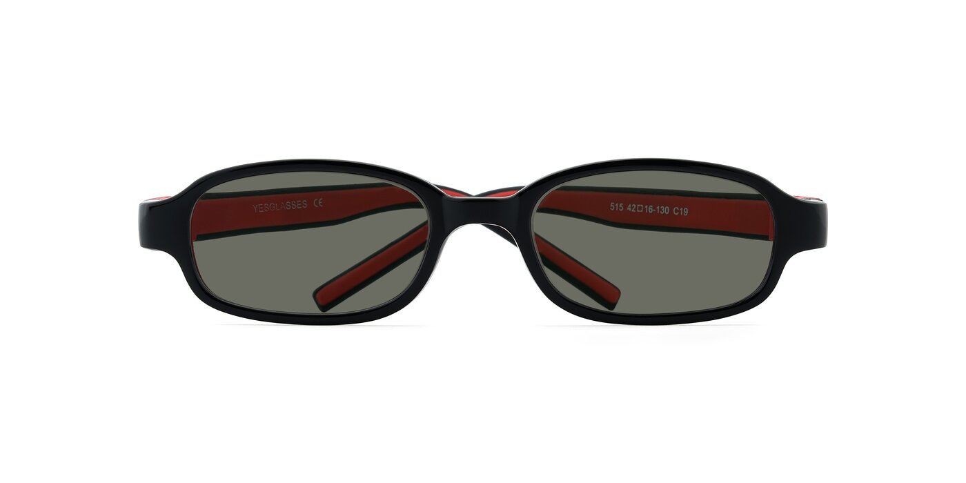 515 - Black / Red Polarized Sunglasses