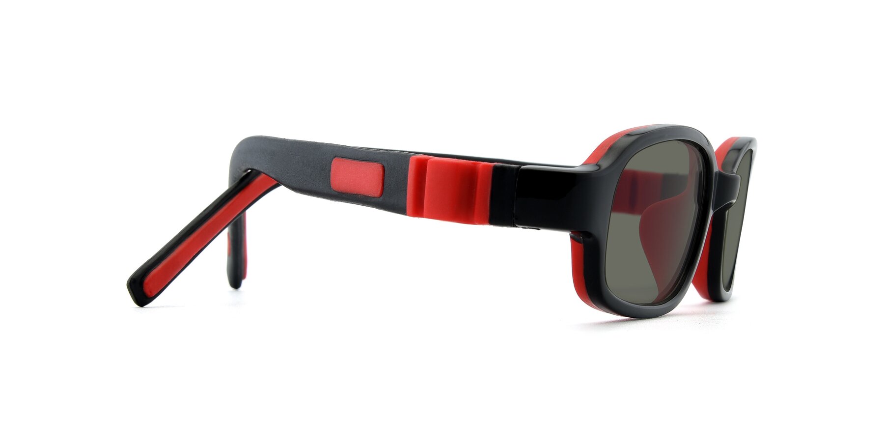 Side of 515 in Black-Red with Gray Polarized Lenses