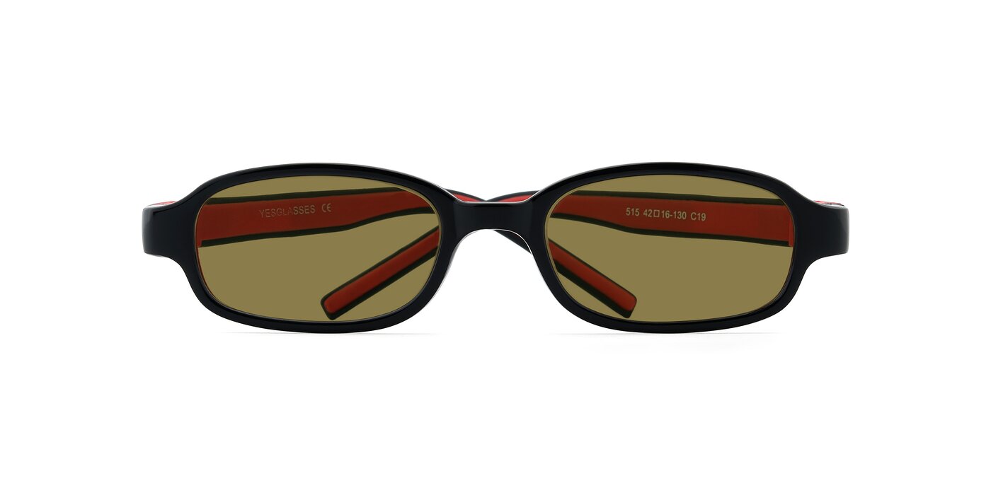 515 - Black / Red Polarized Sunglasses