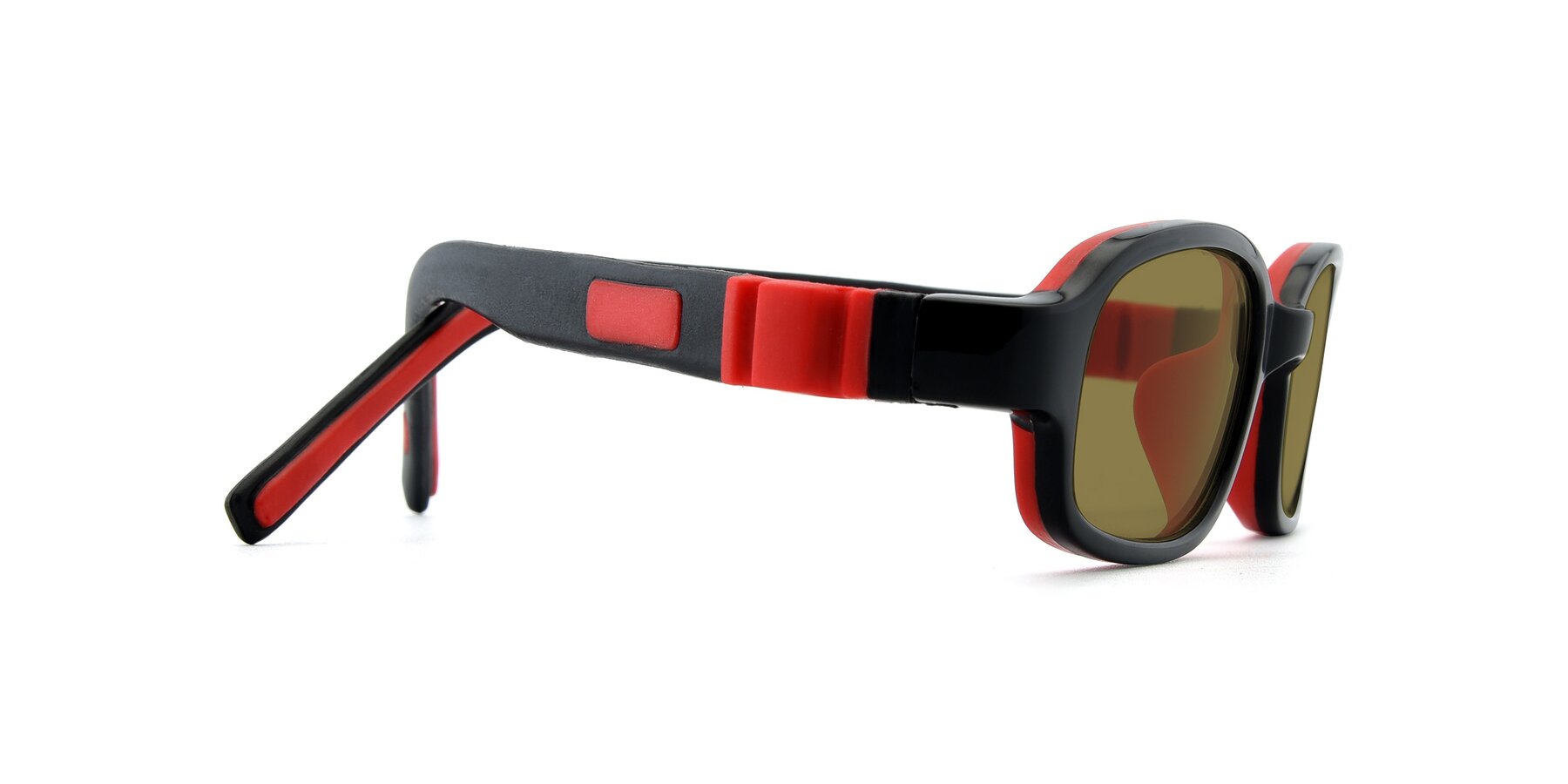 Side of 515 in Black-Red with Brown Polarized Lenses