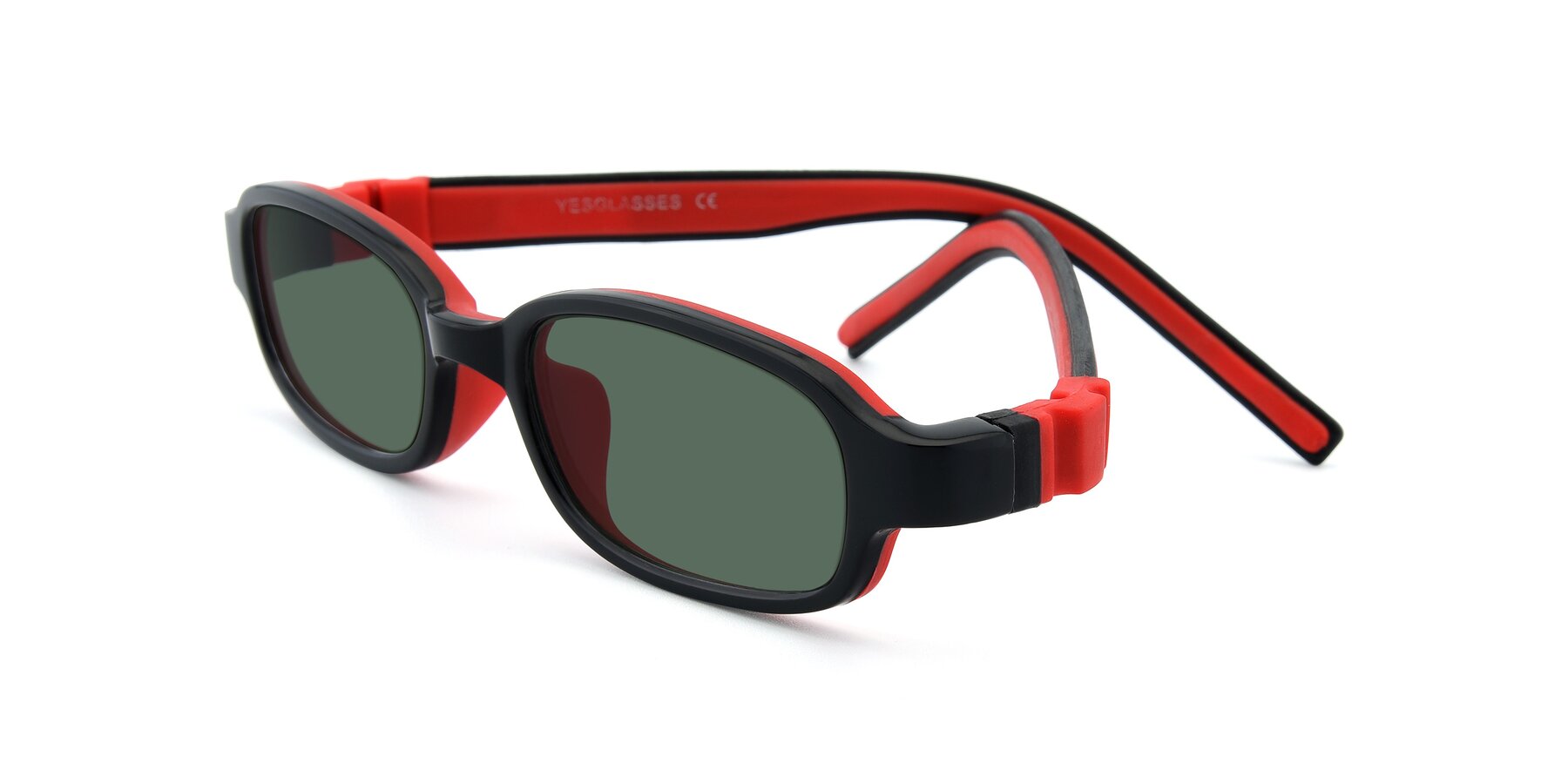 Angle of 515 in Black-Red with Green Polarized Lenses