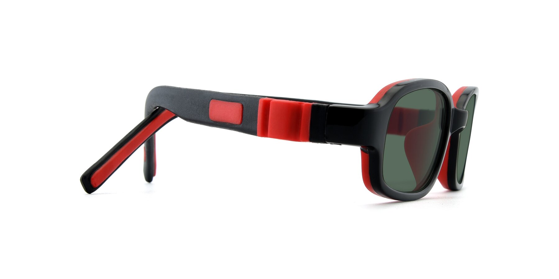 Side of 515 in Black-Red with Green Polarized Lenses