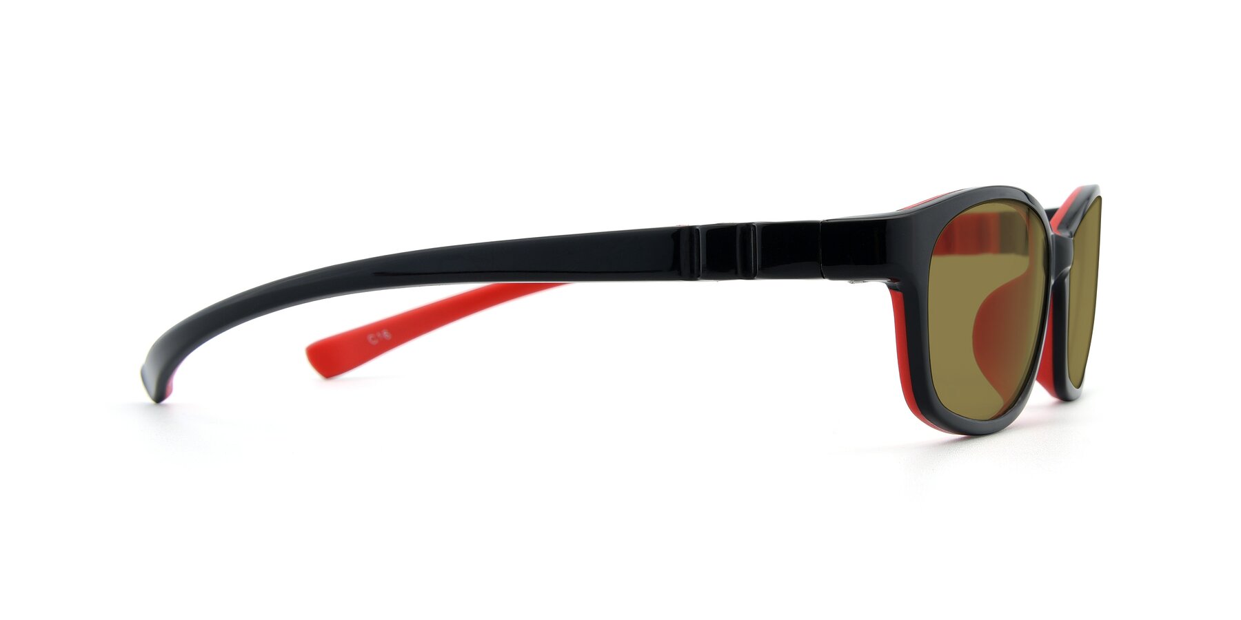 Side of 556 in Black-Red with Brown Polarized Lenses