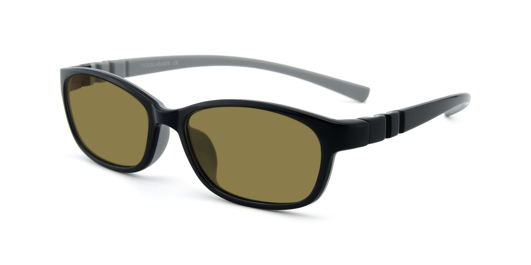 Angle of 556 in Black-Gray with Brown Polarized Lenses