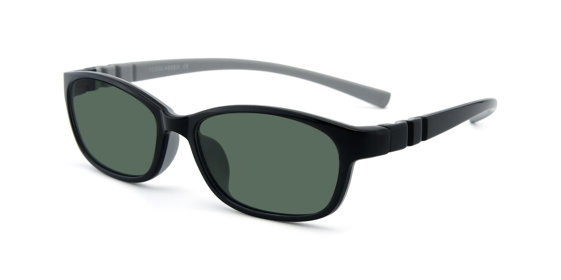 Angle of 556 in Black-Gray with Green Polarized Lenses