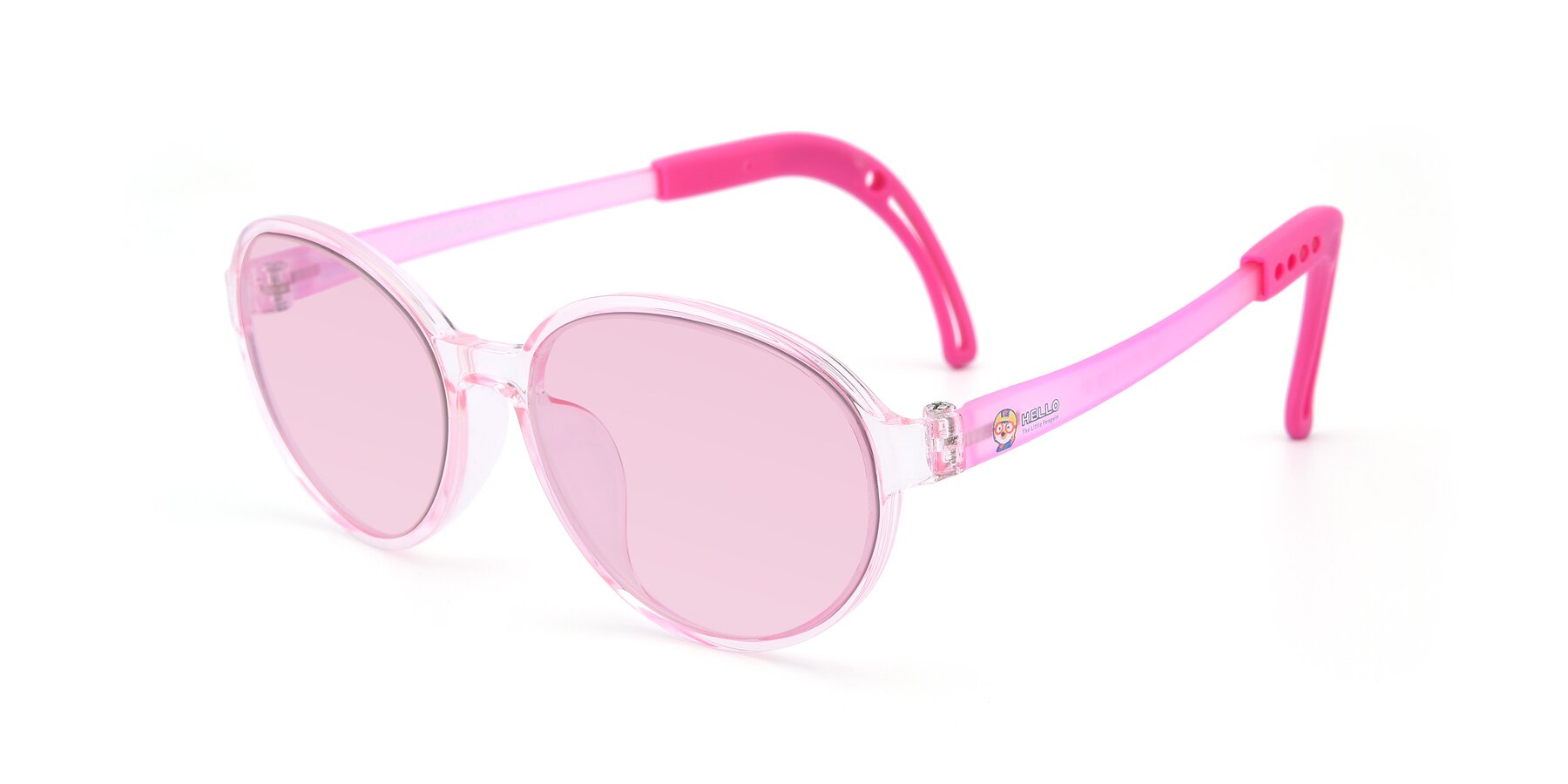 Angle of 1020 in Tranparent Pink with Light Pink Tinted Lenses
