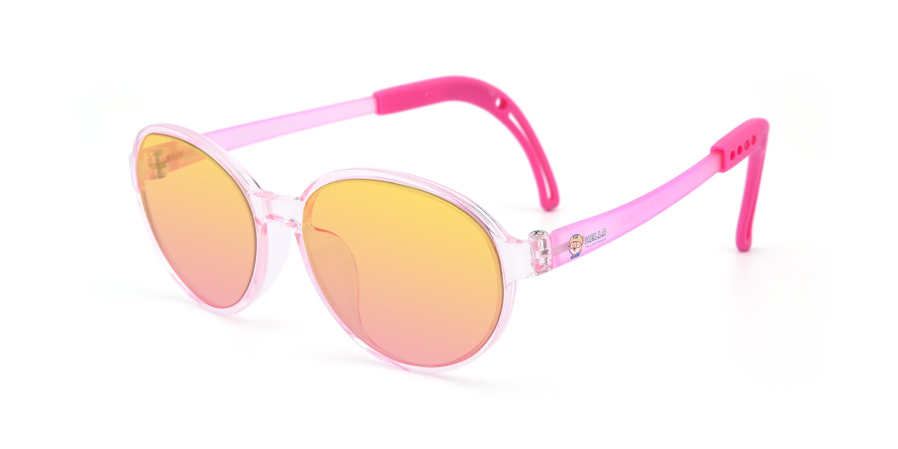 Angle of 1020 in Tranparent Pink with Yellow / Pink Gradient Lenses