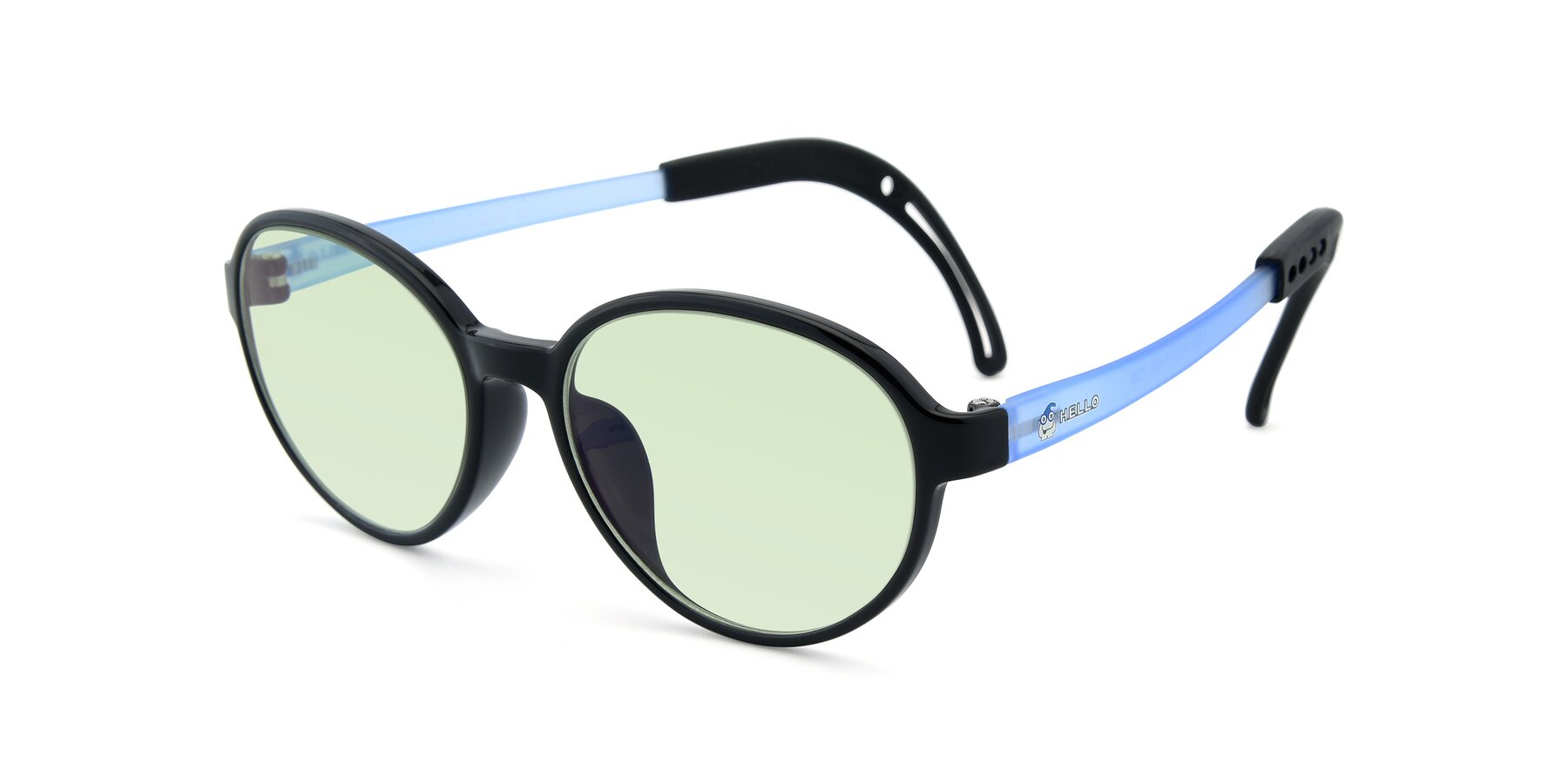 Angle of 1020 in Black-Blue with Light Green Tinted Lenses