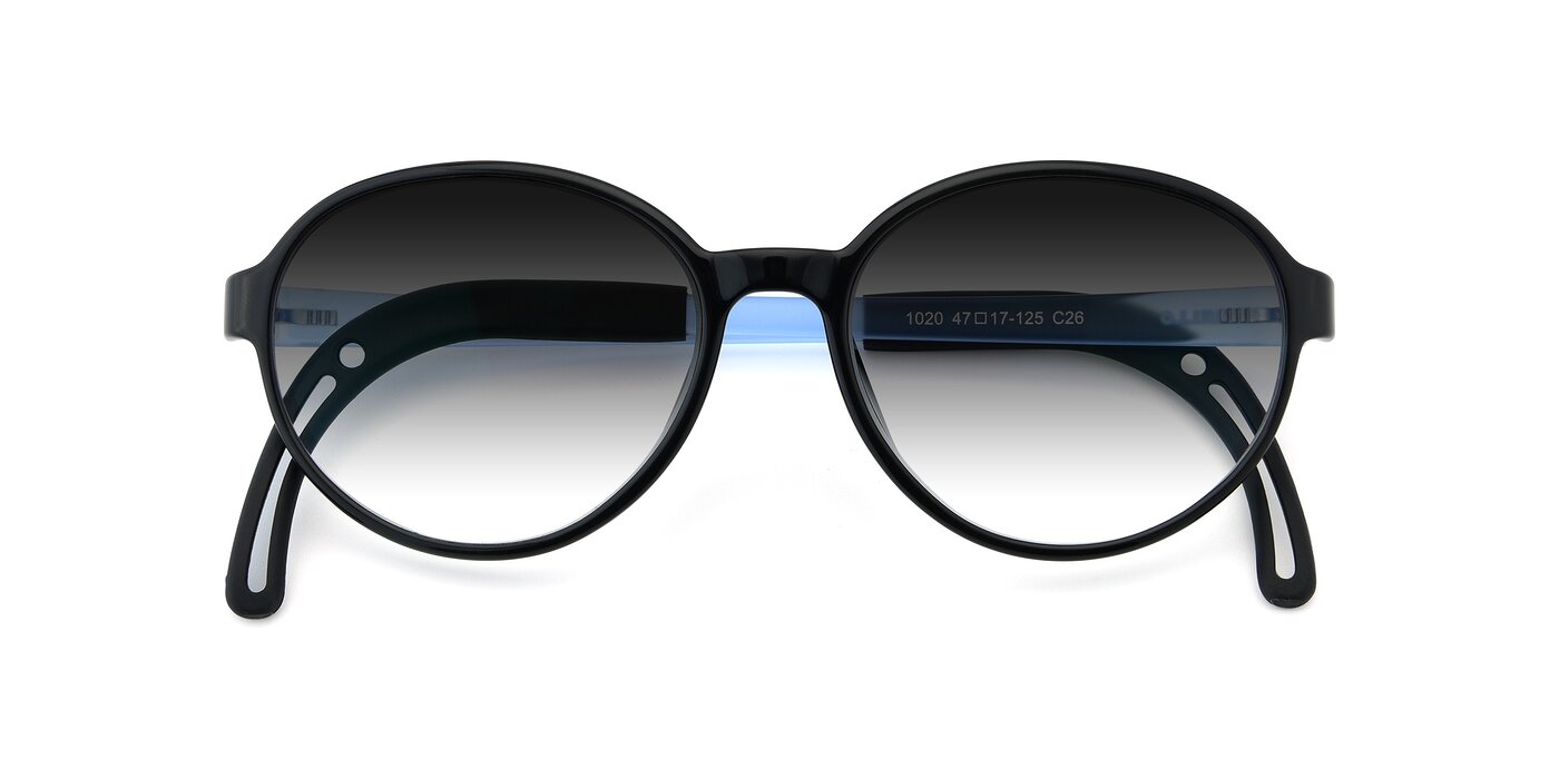 1020 - Black / Blue Gradient Sunglasses