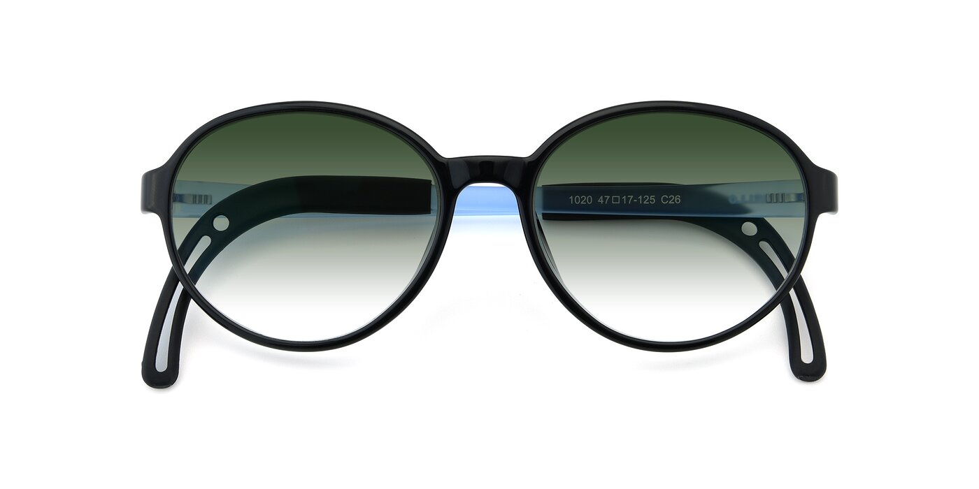 1020 - Black / Blue Gradient Sunglasses