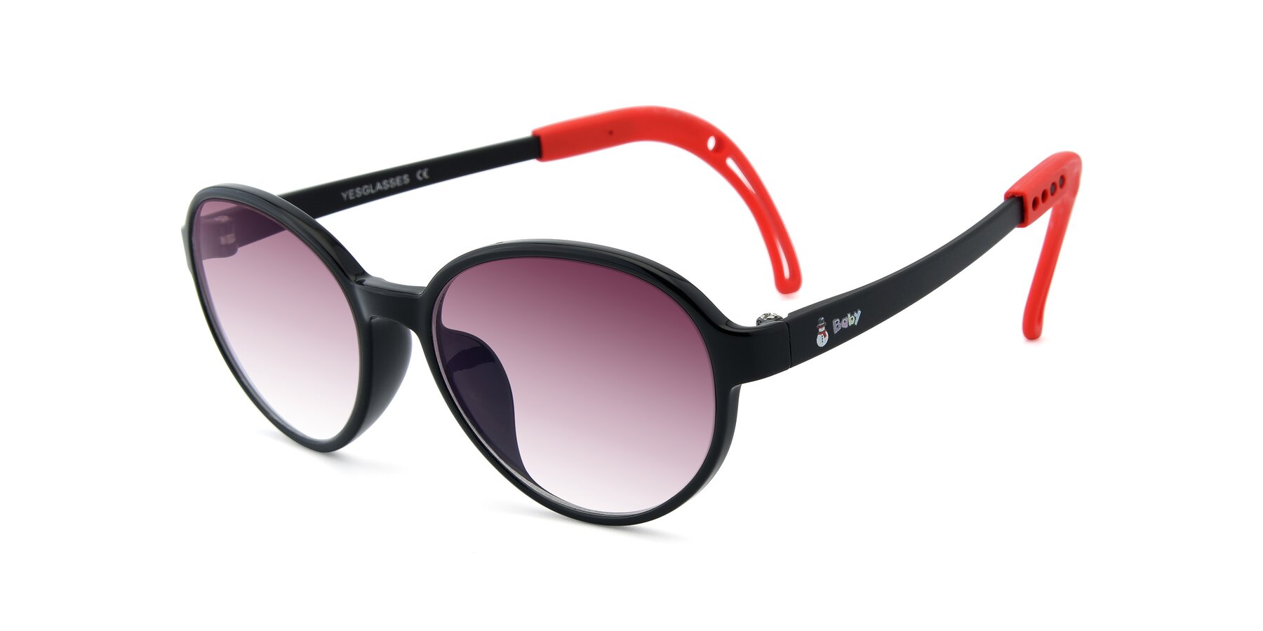 Angle of 1020 in Black-Red with Wine Gradient Lenses