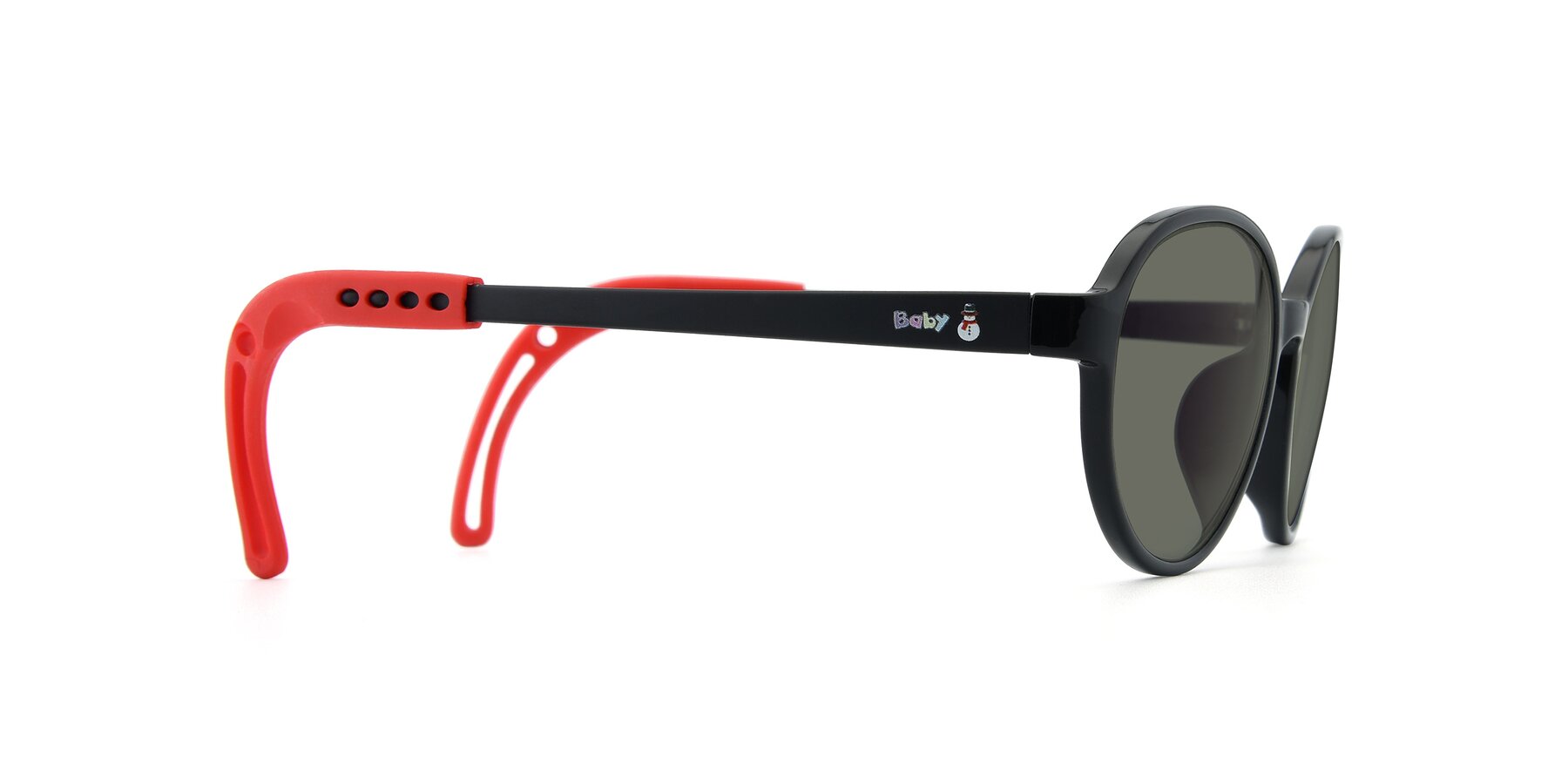 Side of 1020 in Black-Red with Gray Polarized Lenses