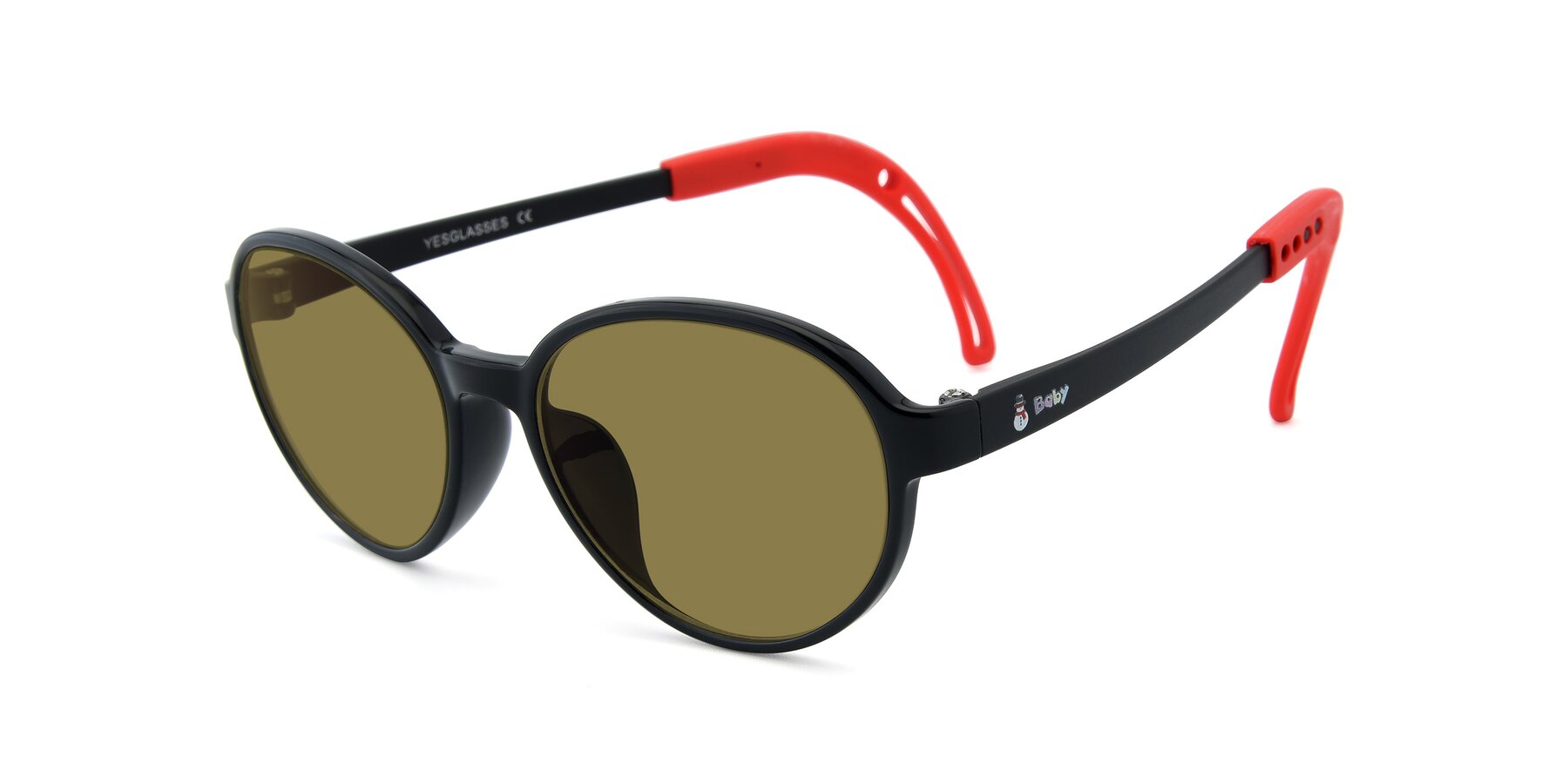 Angle of 1020 in Black-Red with Brown Polarized Lenses