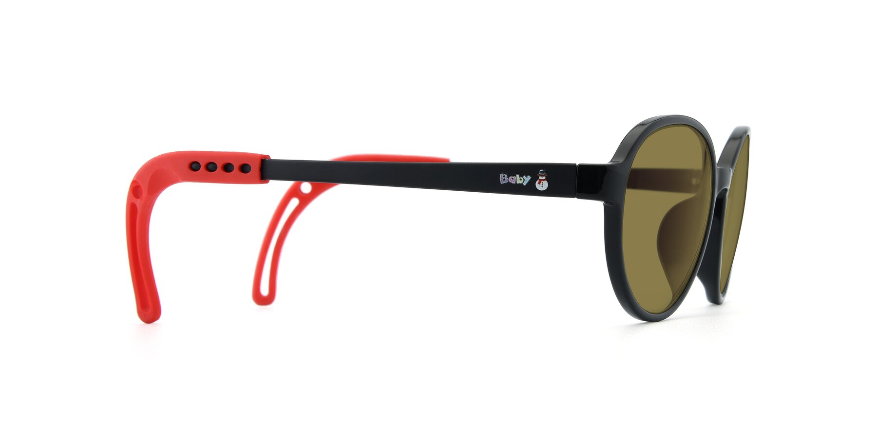 Side of 1020 in Black-Red with Brown Polarized Lenses