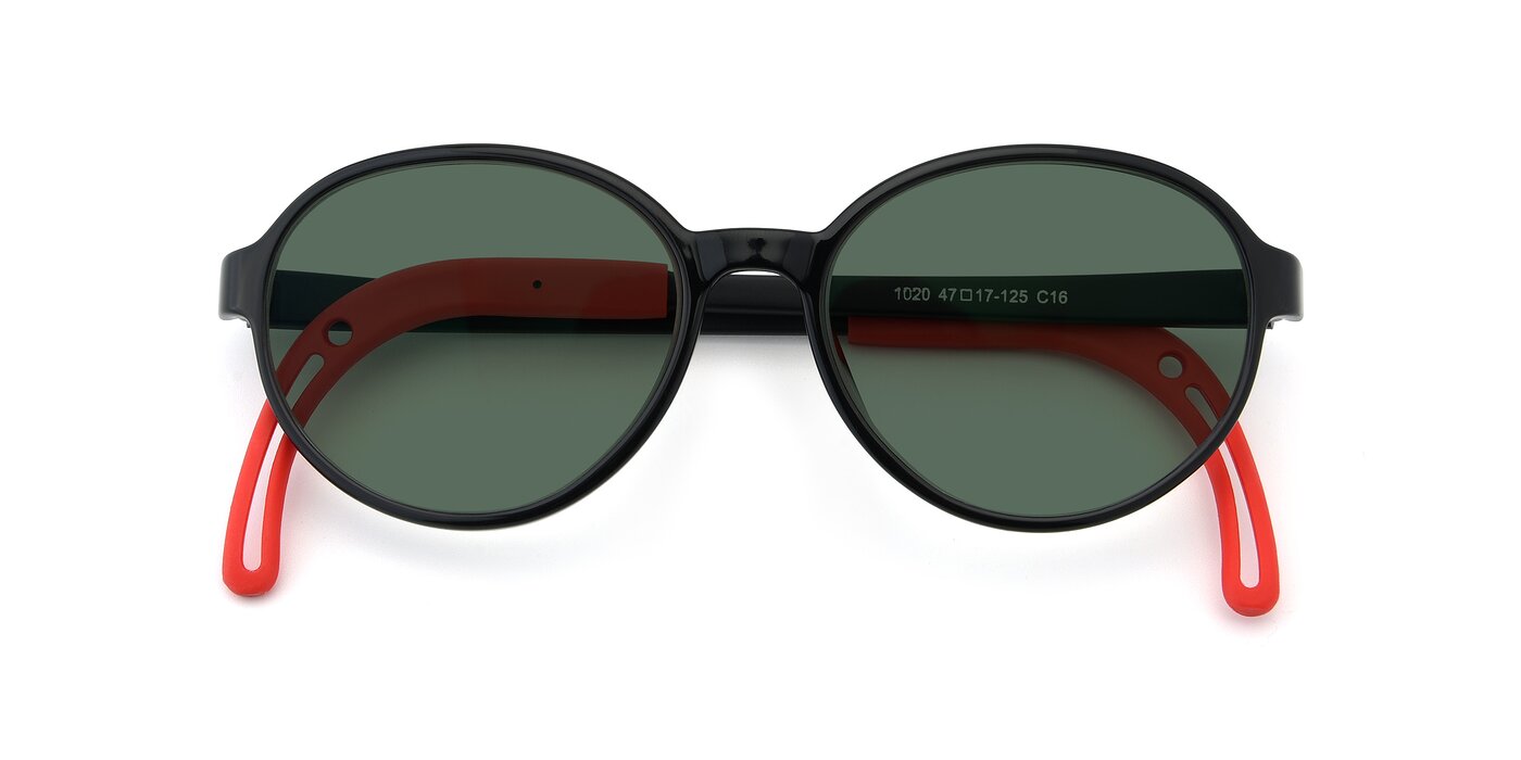 1020 - Black / Red Polarized Sunglasses